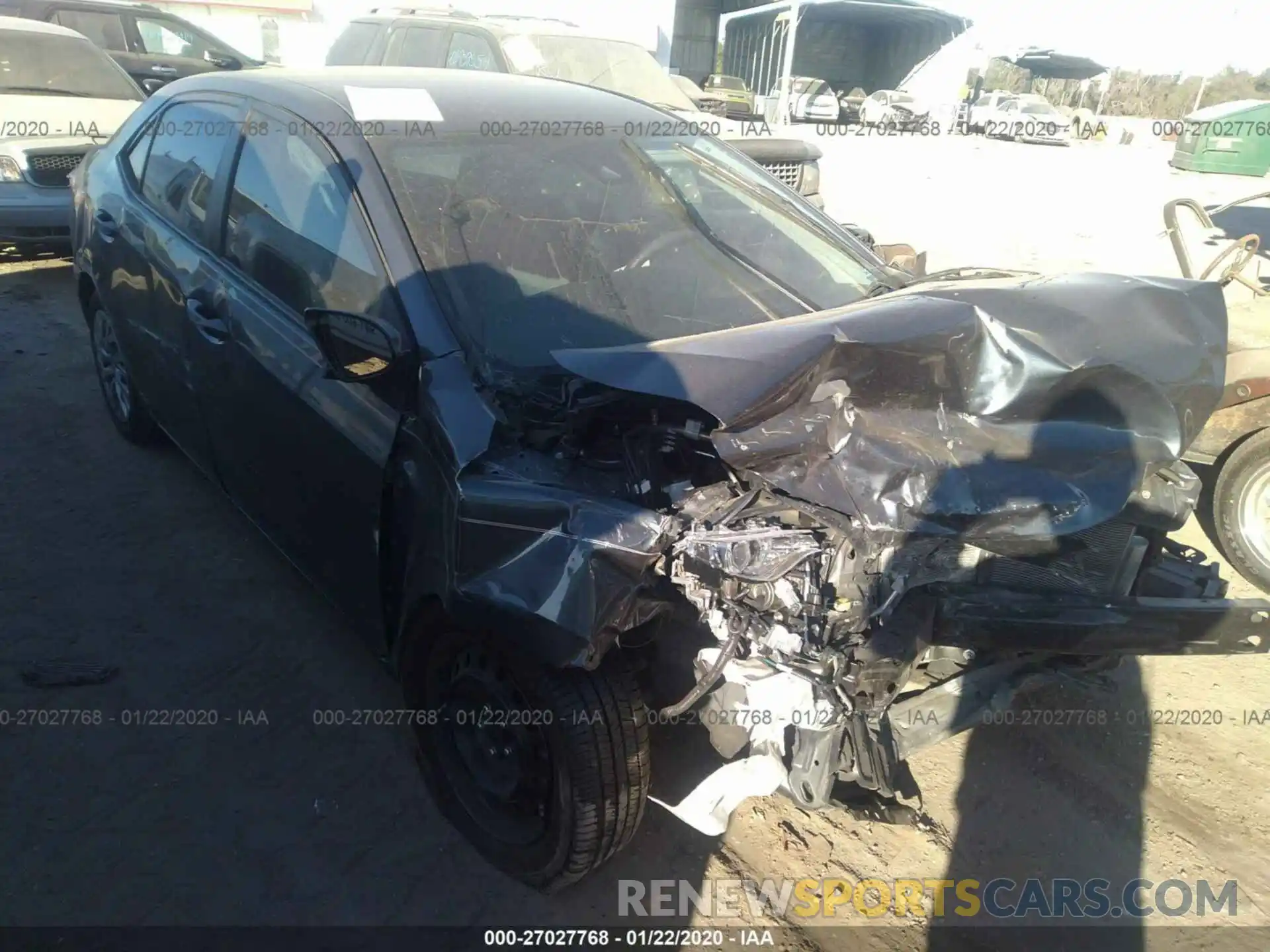 1 Фотография поврежденного автомобиля 2T1BURHE9KC208355 TOYOTA COROLLA 2019