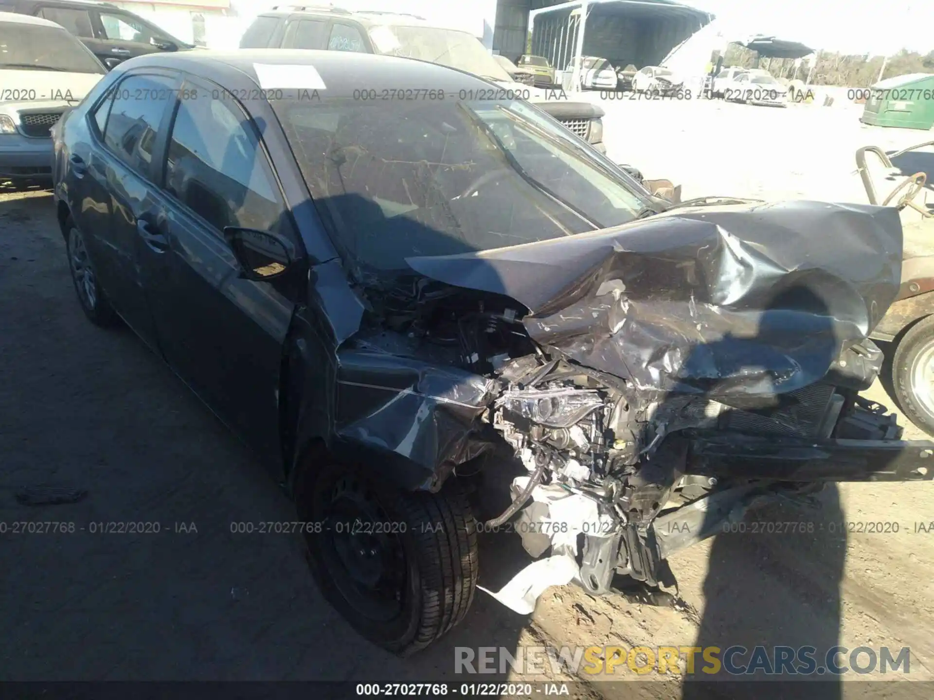 1 Photograph of a damaged car 2T1BURHE9KC208355 TOYOTA COROLLA 2019