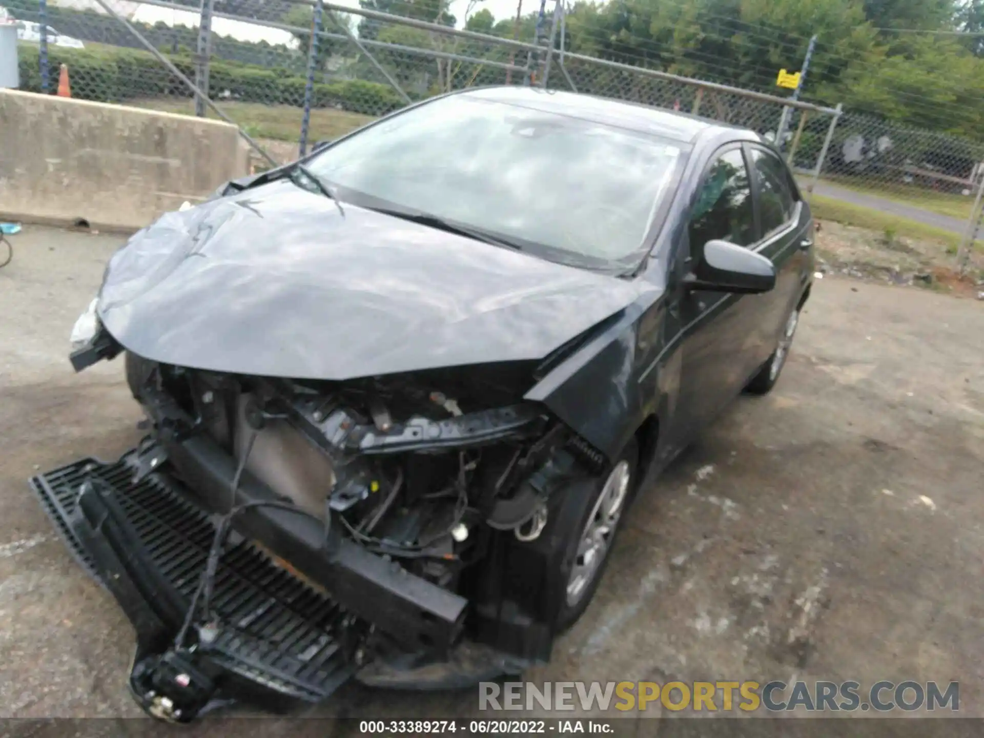 2 Photograph of a damaged car 2T1BURHE9KC208534 TOYOTA COROLLA 2019