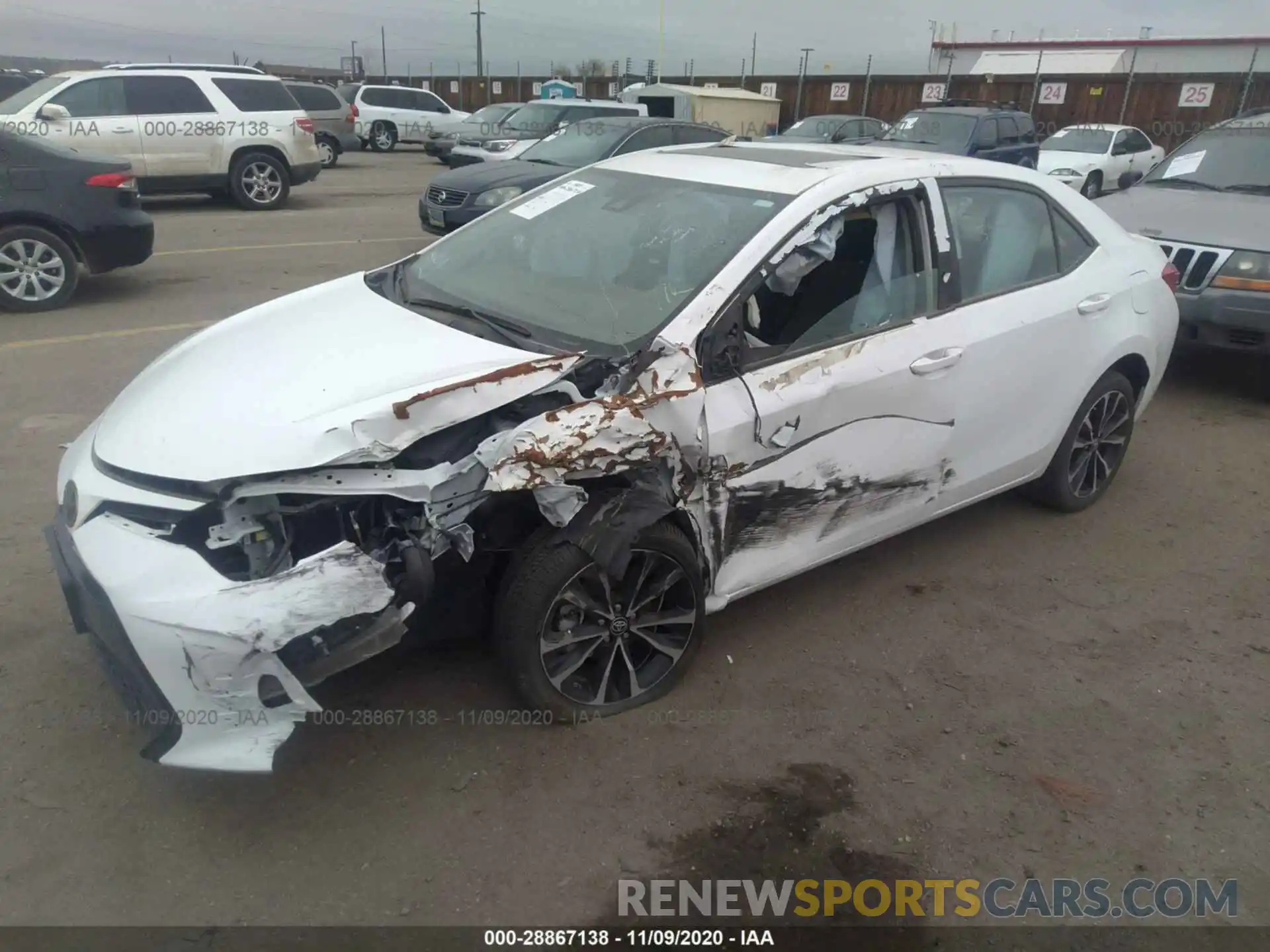 2 Photograph of a damaged car 2T1BURHE9KC209263 TOYOTA COROLLA 2019