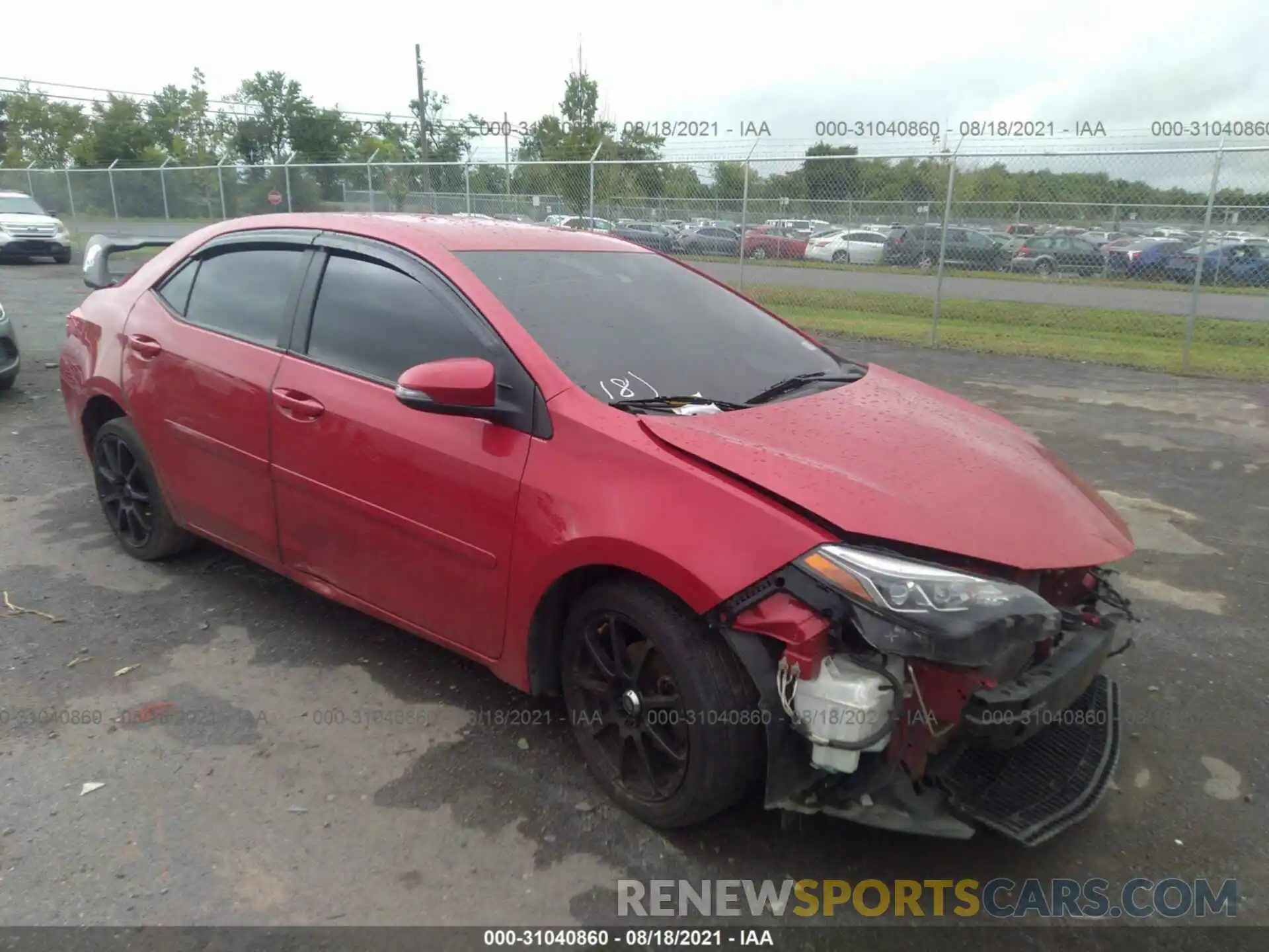 1 Photograph of a damaged car 2T1BURHE9KC209604 TOYOTA COROLLA 2019