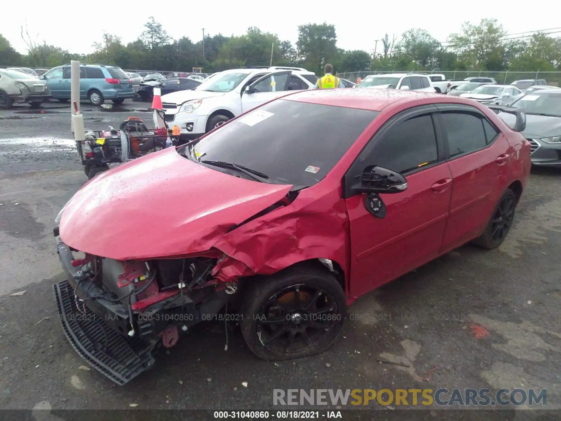 2 Photograph of a damaged car 2T1BURHE9KC209604 TOYOTA COROLLA 2019