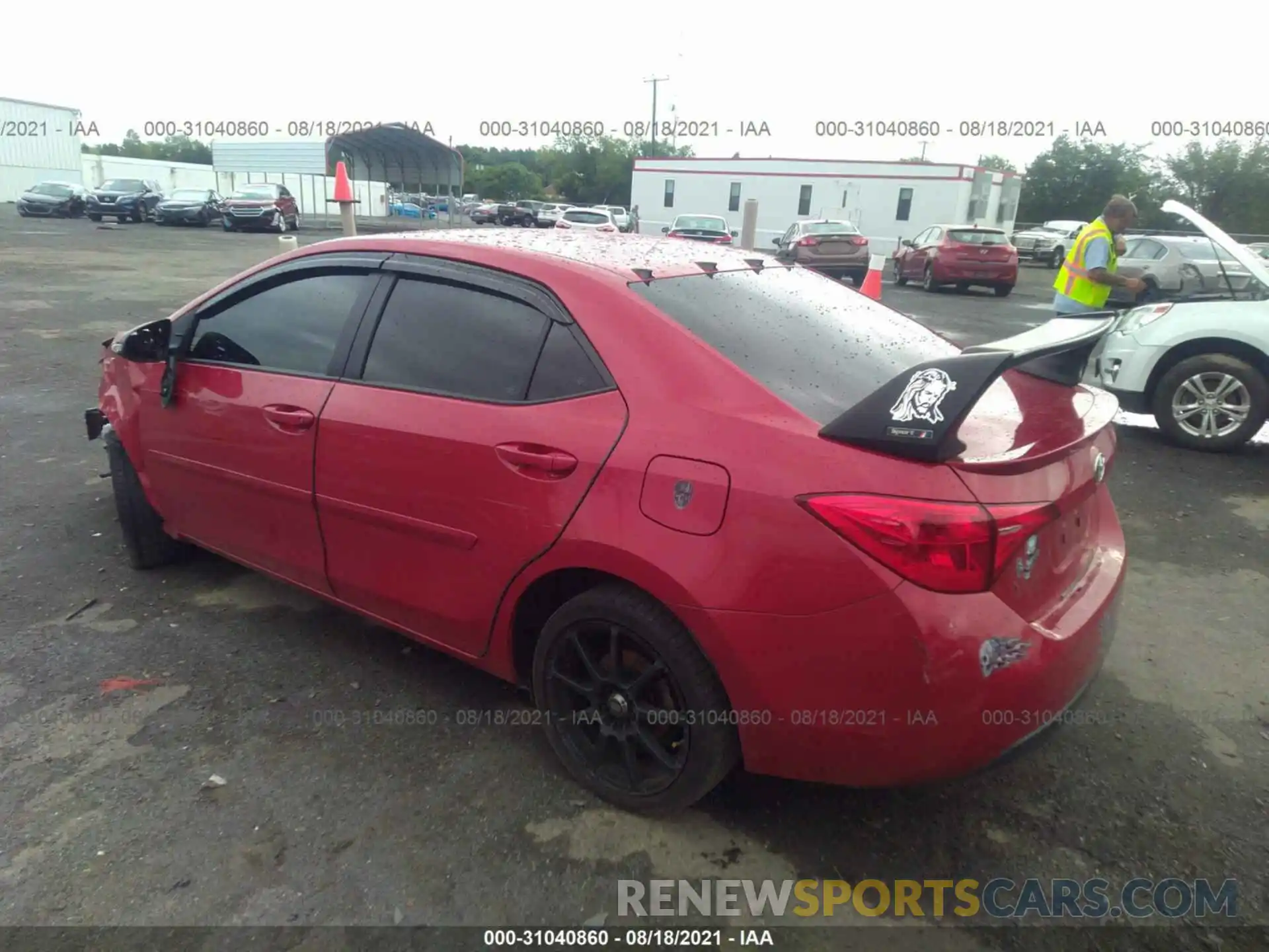 3 Photograph of a damaged car 2T1BURHE9KC209604 TOYOTA COROLLA 2019