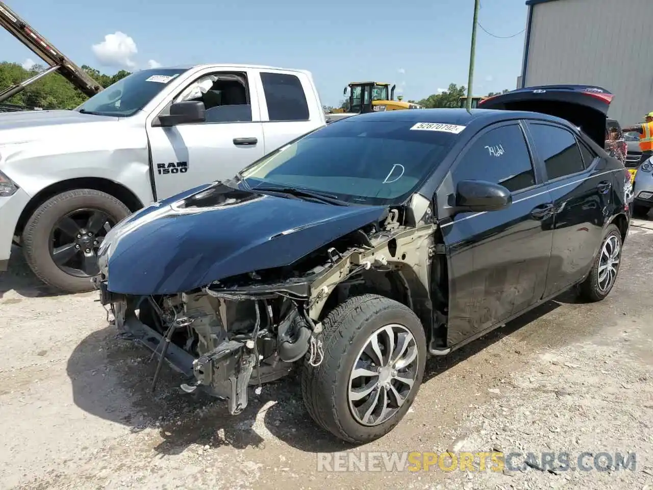 2 Photograph of a damaged car 2T1BURHE9KC209845 TOYOTA COROLLA 2019