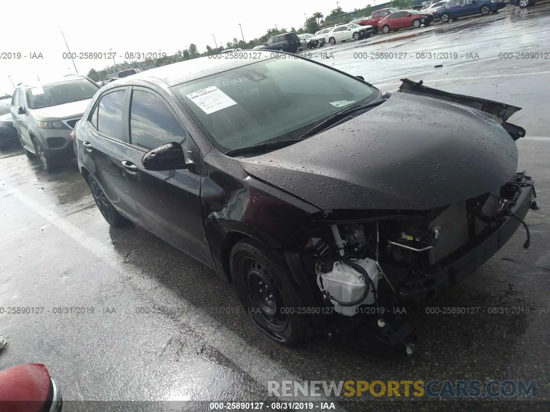 1 Photograph of a damaged car 2T1BURHE9KC210140 TOYOTA COROLLA 2019