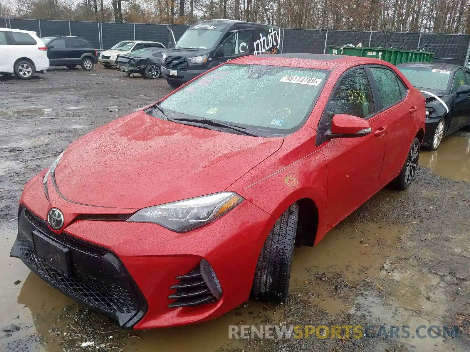 2 Photograph of a damaged car 2T1BURHE9KC210235 TOYOTA COROLLA 2019