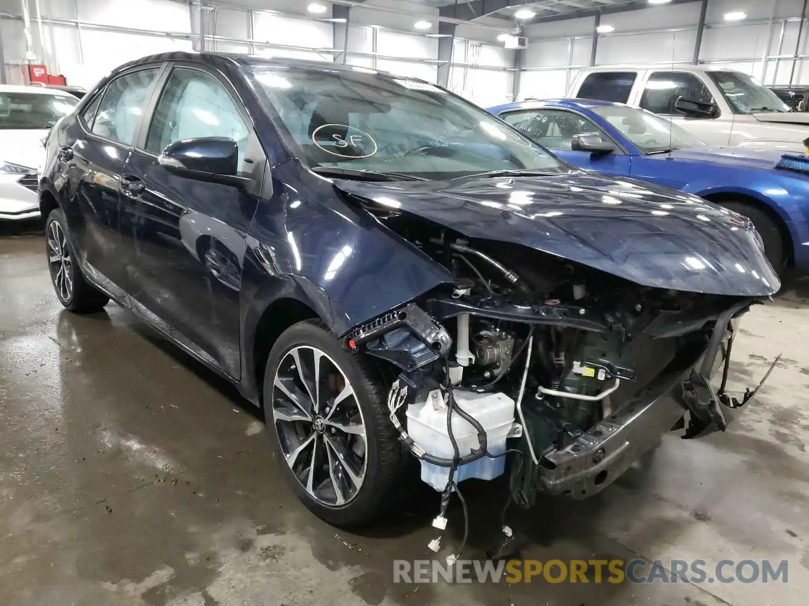 1 Фотография поврежденного автомобиля 2T1BURHE9KC210249 TOYOTA COROLLA 2019