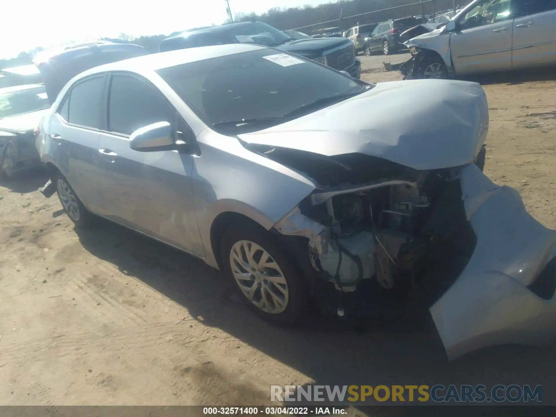 1 Photograph of a damaged car 2T1BURHE9KC210753 TOYOTA COROLLA 2019