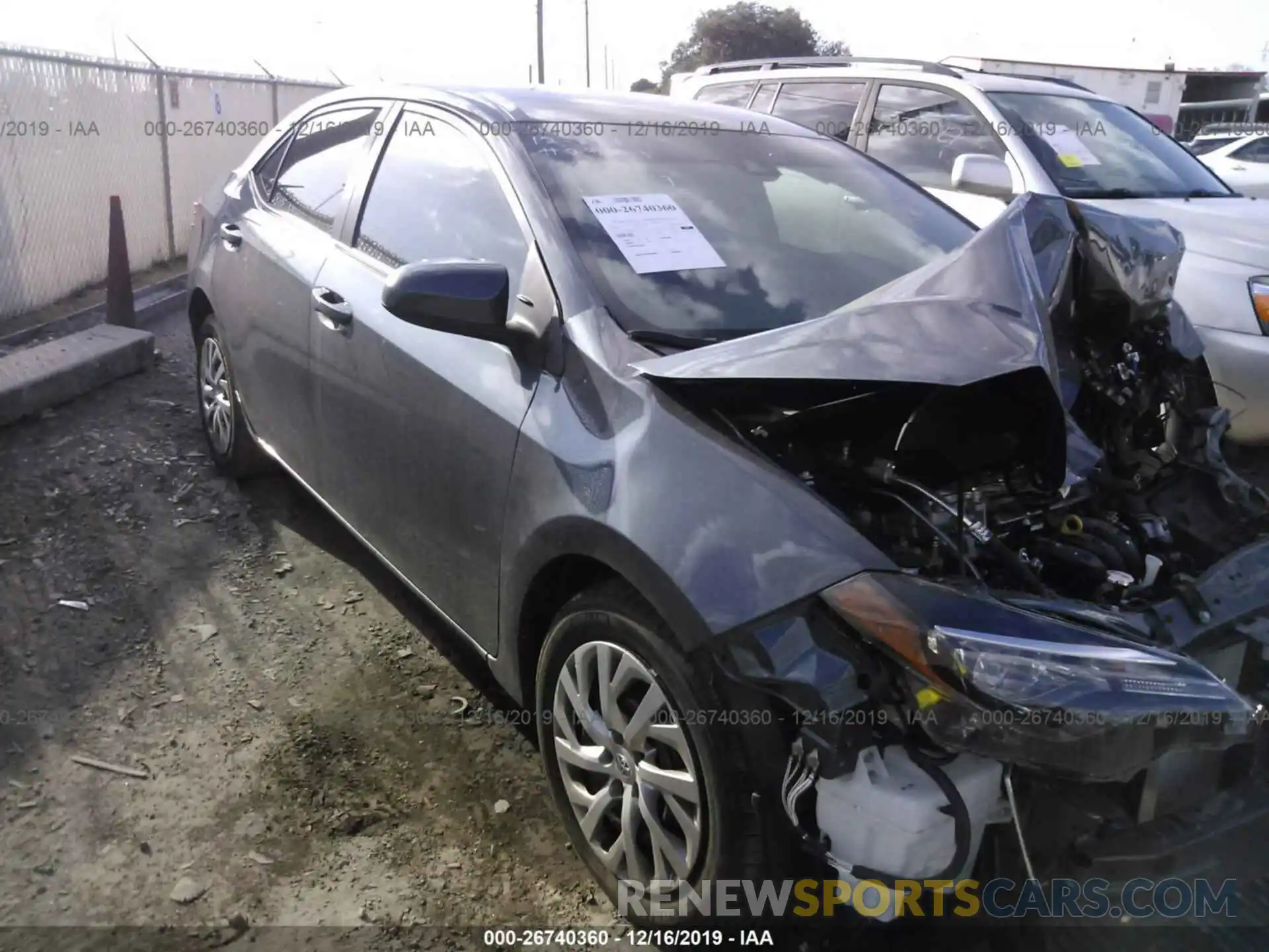 1 Photograph of a damaged car 2T1BURHE9KC211319 TOYOTA COROLLA 2019