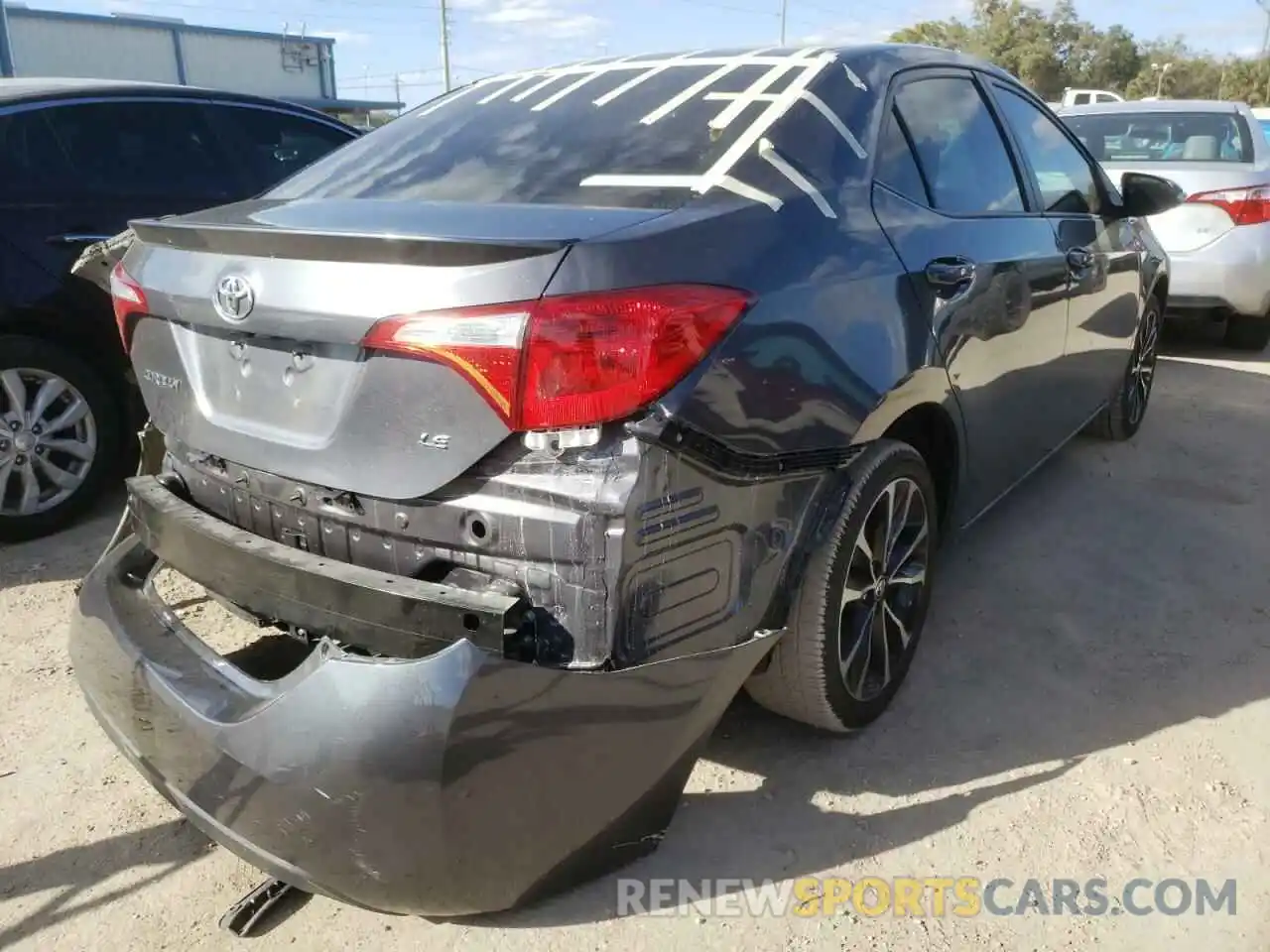 4 Photograph of a damaged car 2T1BURHE9KC211479 TOYOTA COROLLA 2019