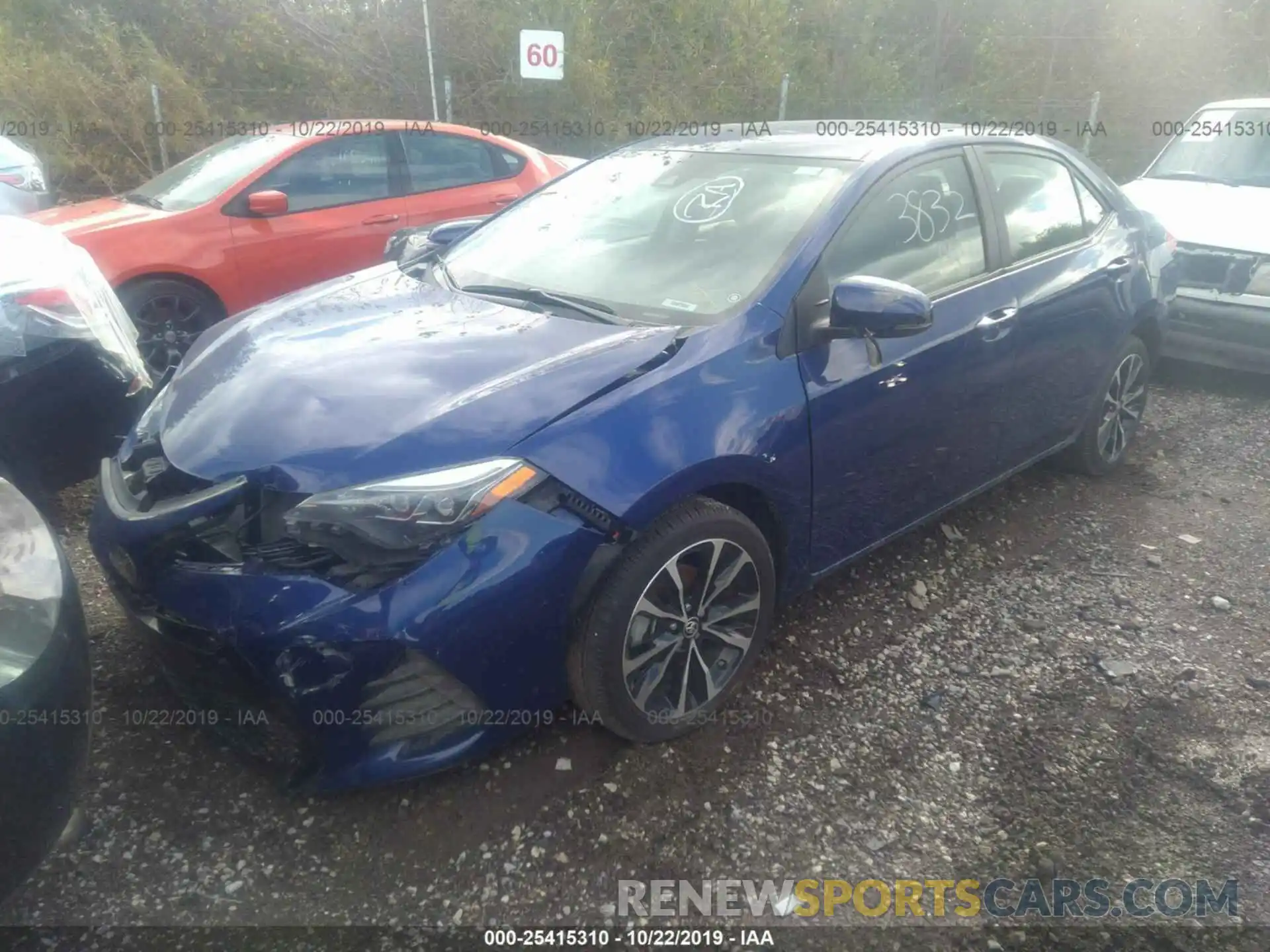 2 Photograph of a damaged car 2T1BURHE9KC211482 TOYOTA COROLLA 2019