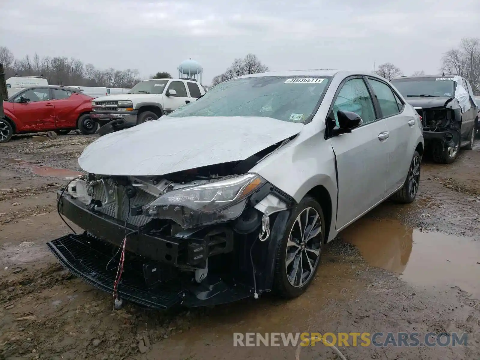 2 Photograph of a damaged car 2T1BURHE9KC211529 TOYOTA COROLLA 2019