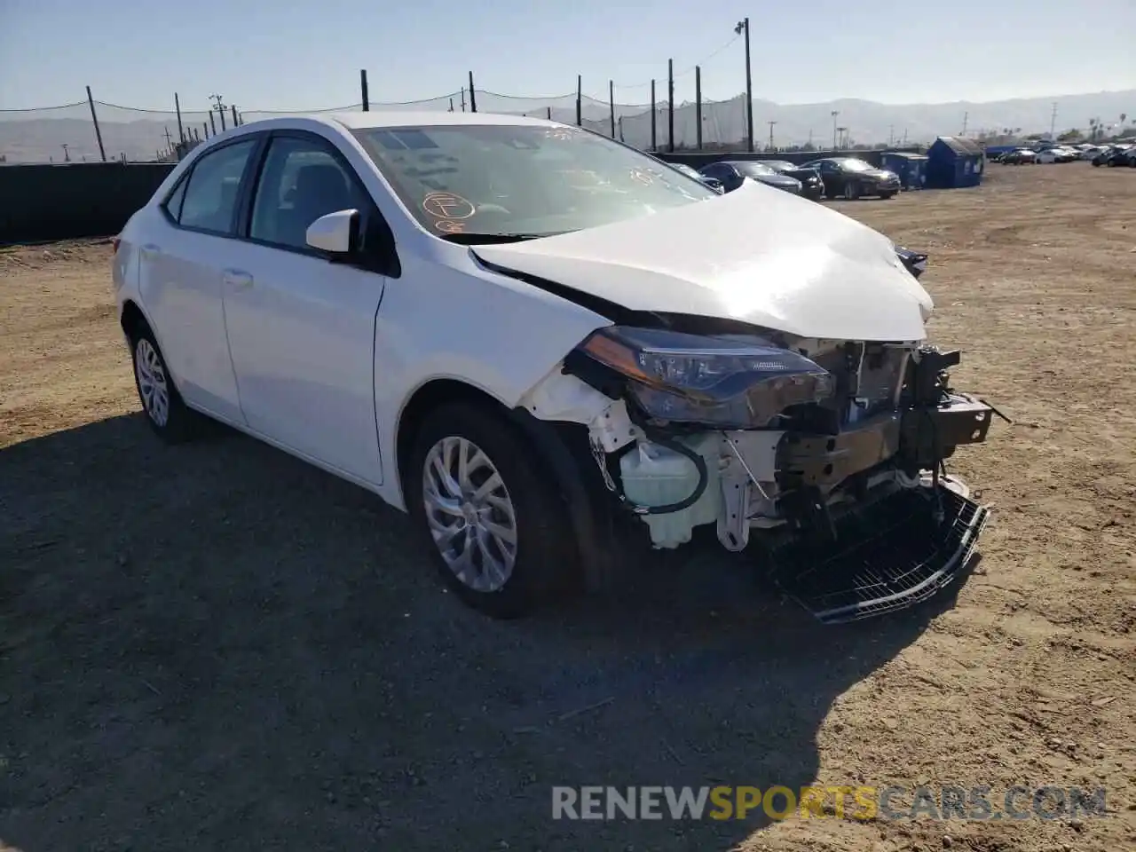 1 Photograph of a damaged car 2T1BURHE9KC211790 TOYOTA COROLLA 2019