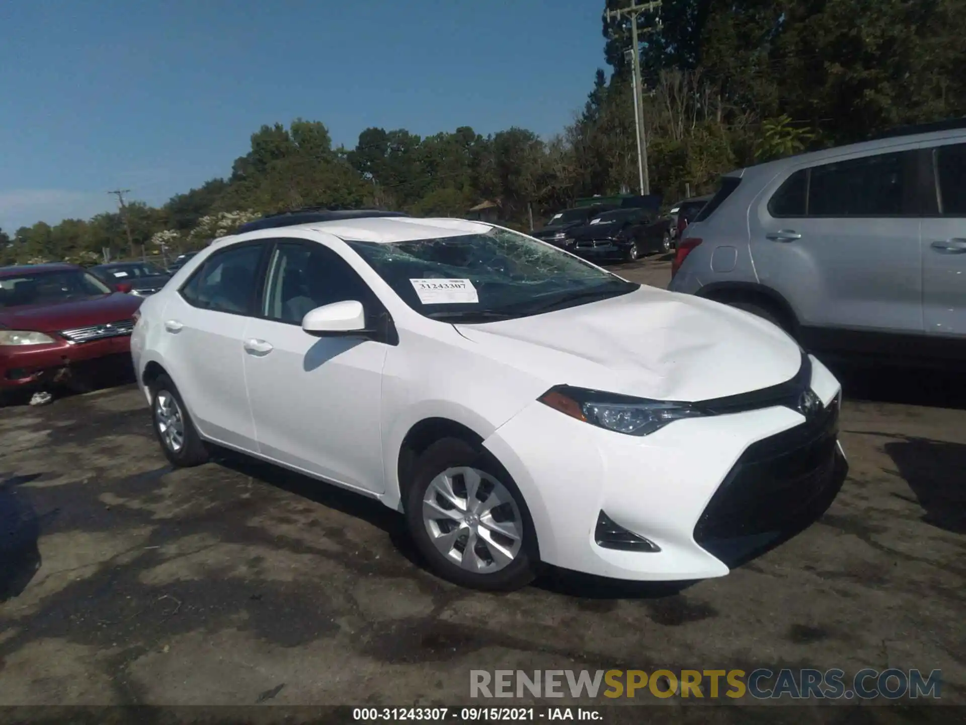 1 Photograph of a damaged car 2T1BURHE9KC212440 TOYOTA COROLLA 2019