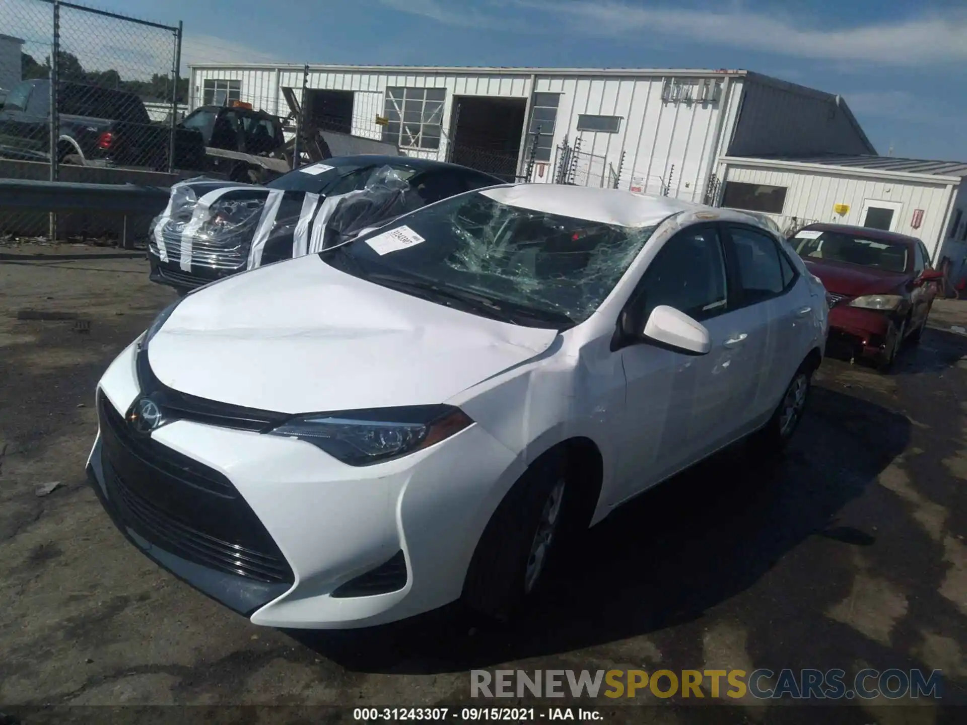 2 Photograph of a damaged car 2T1BURHE9KC212440 TOYOTA COROLLA 2019