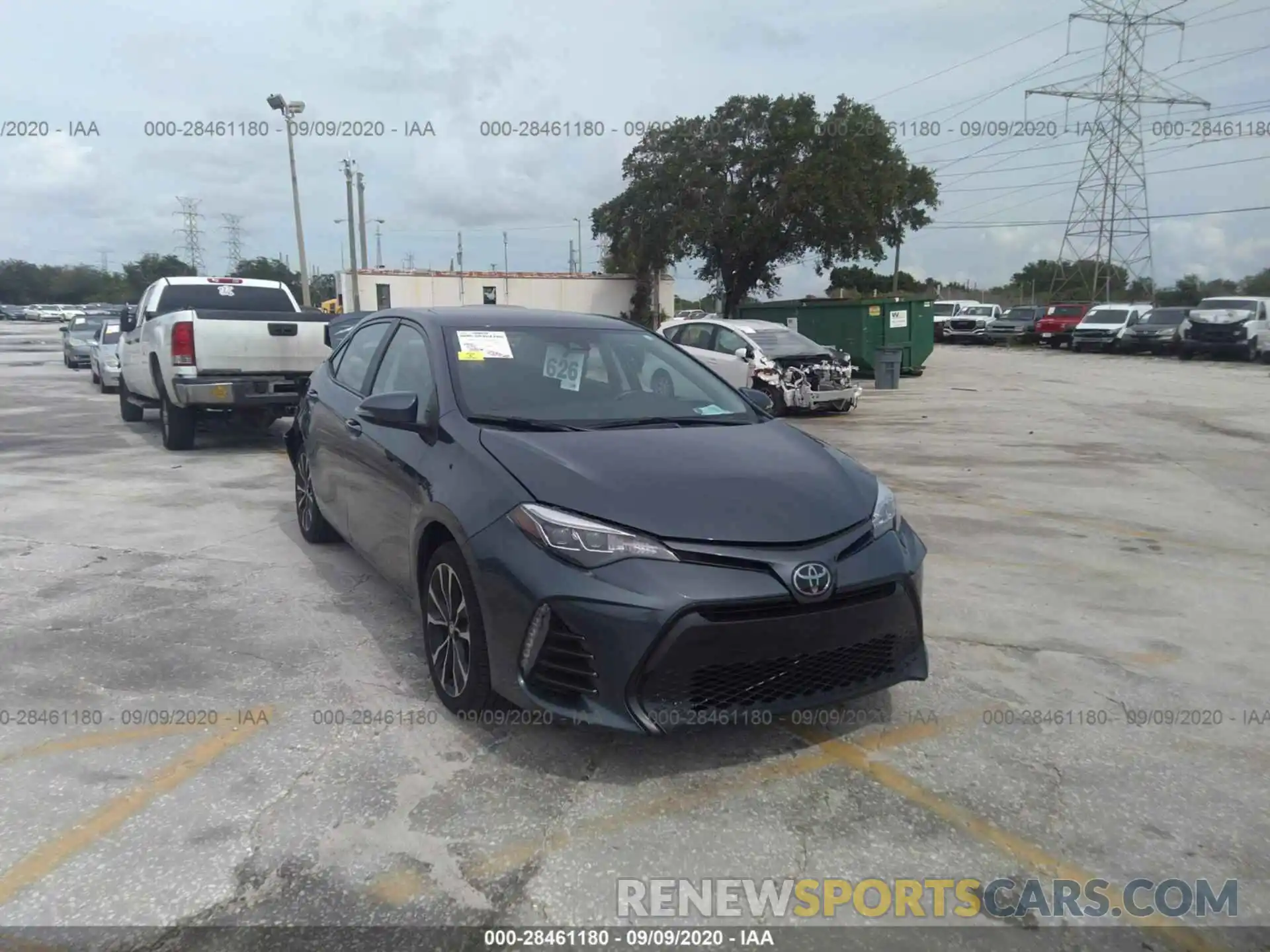 1 Photograph of a damaged car 2T1BURHE9KC212552 TOYOTA COROLLA 2019