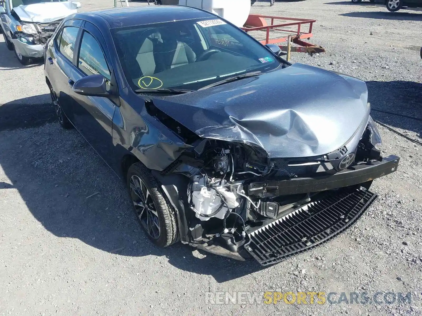 1 Photograph of a damaged car 2T1BURHE9KC212700 TOYOTA COROLLA 2019