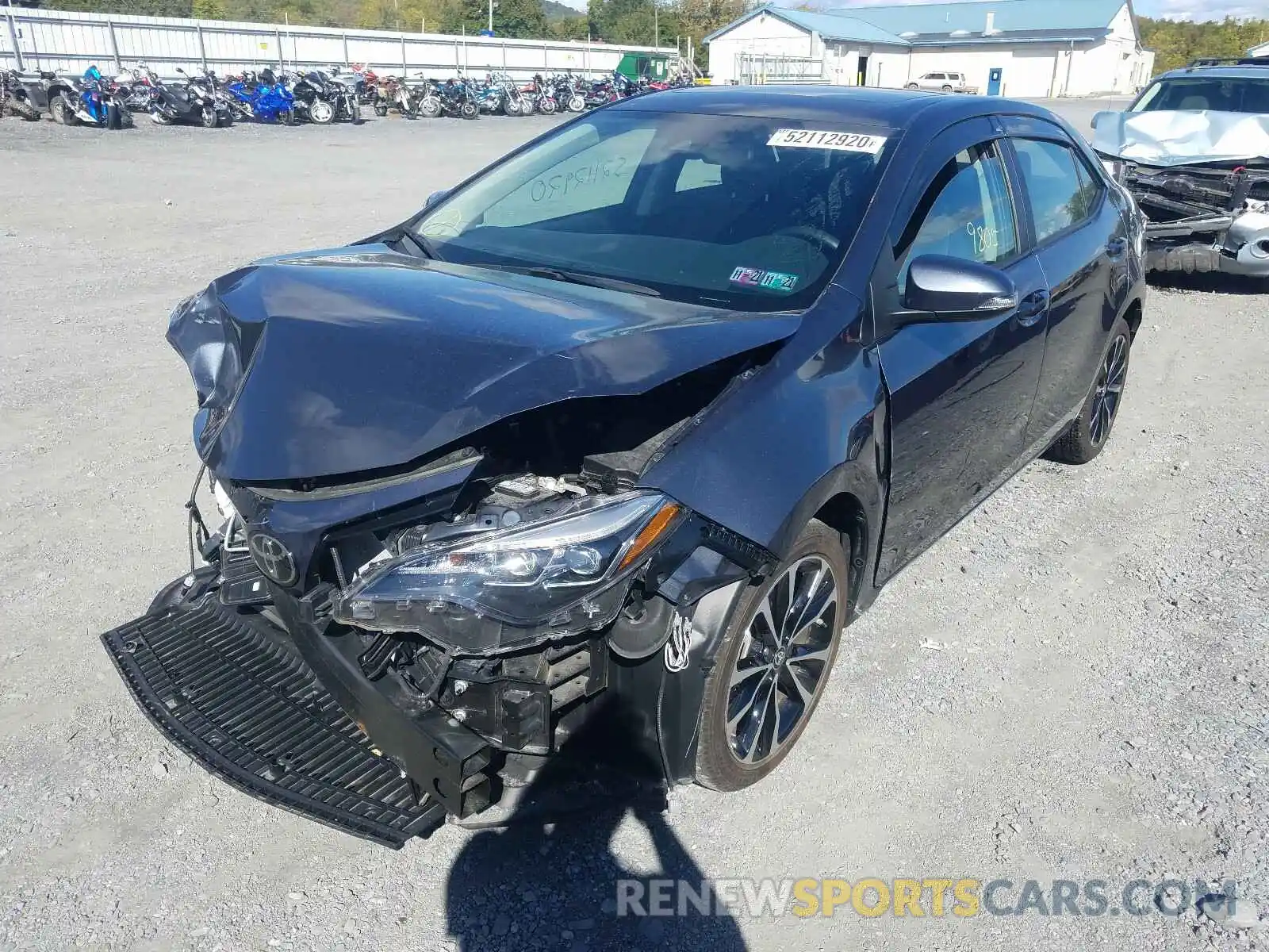 2 Photograph of a damaged car 2T1BURHE9KC212700 TOYOTA COROLLA 2019