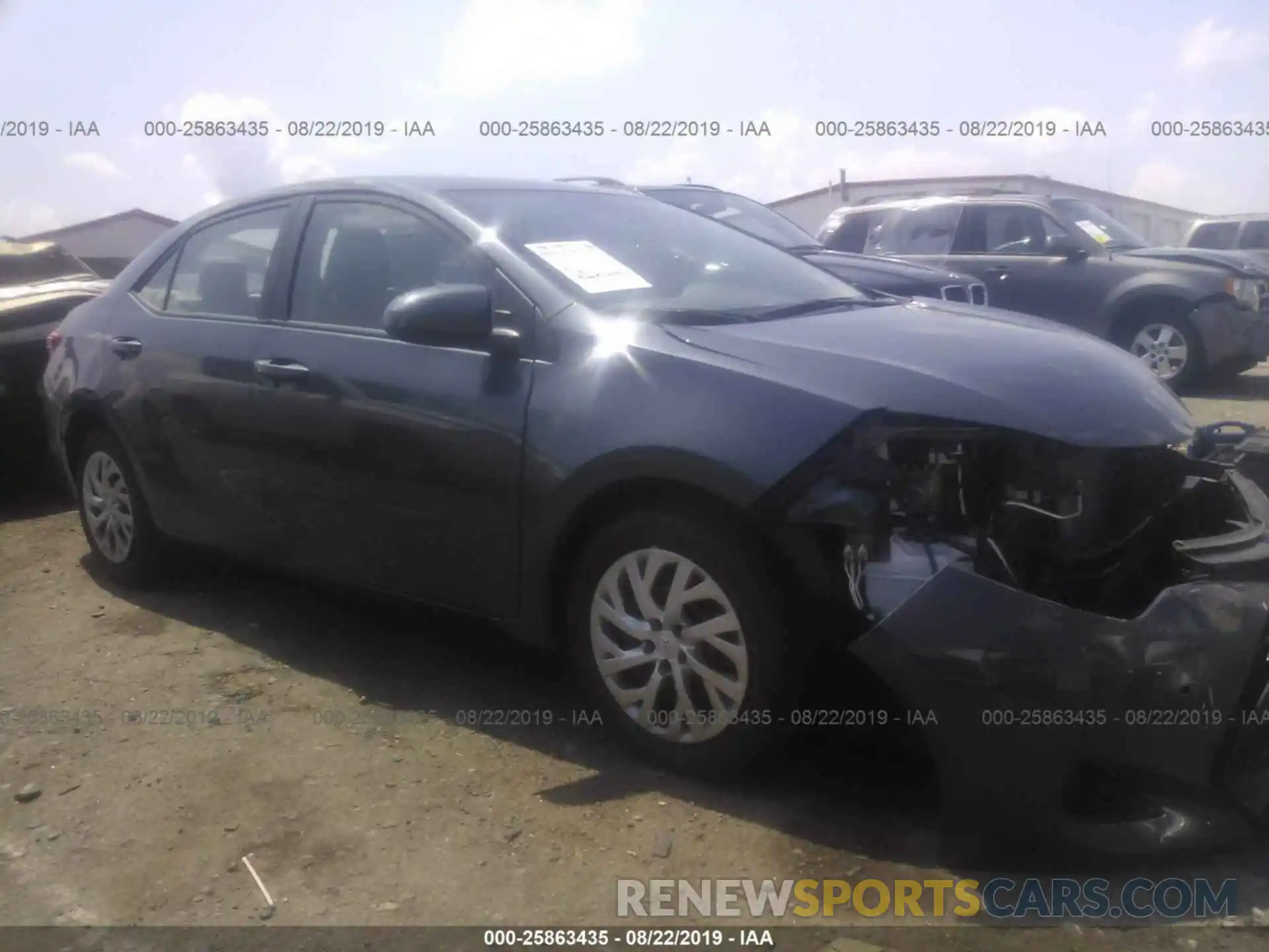 1 Photograph of a damaged car 2T1BURHE9KC212972 TOYOTA COROLLA 2019