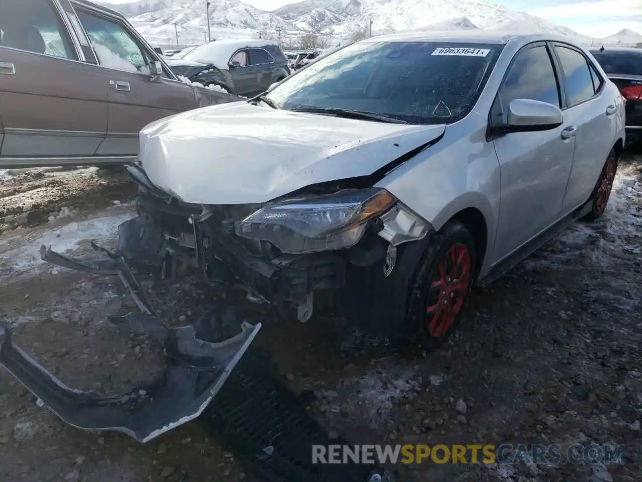 2 Photograph of a damaged car 2T1BURHE9KC213023 TOYOTA COROLLA 2019