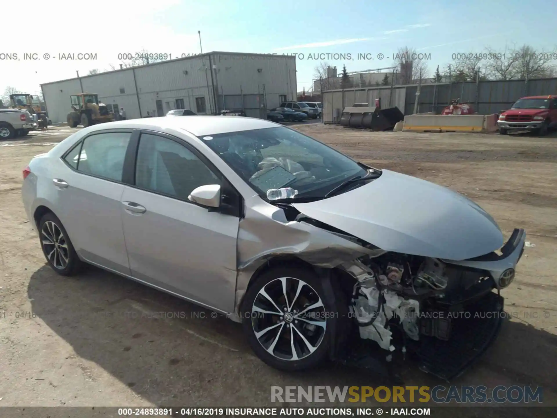 1 Photograph of a damaged car 2T1BURHE9KC213040 TOYOTA COROLLA 2019