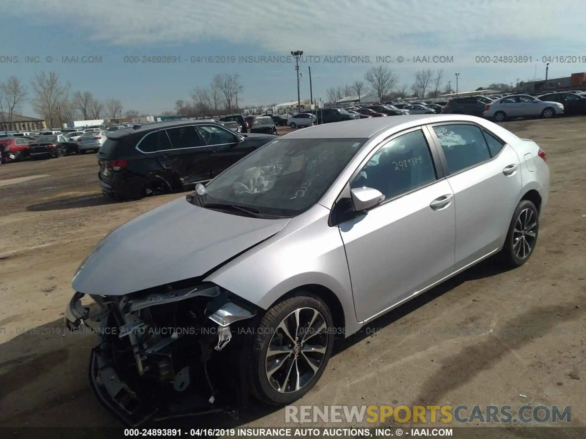 2 Photograph of a damaged car 2T1BURHE9KC213040 TOYOTA COROLLA 2019