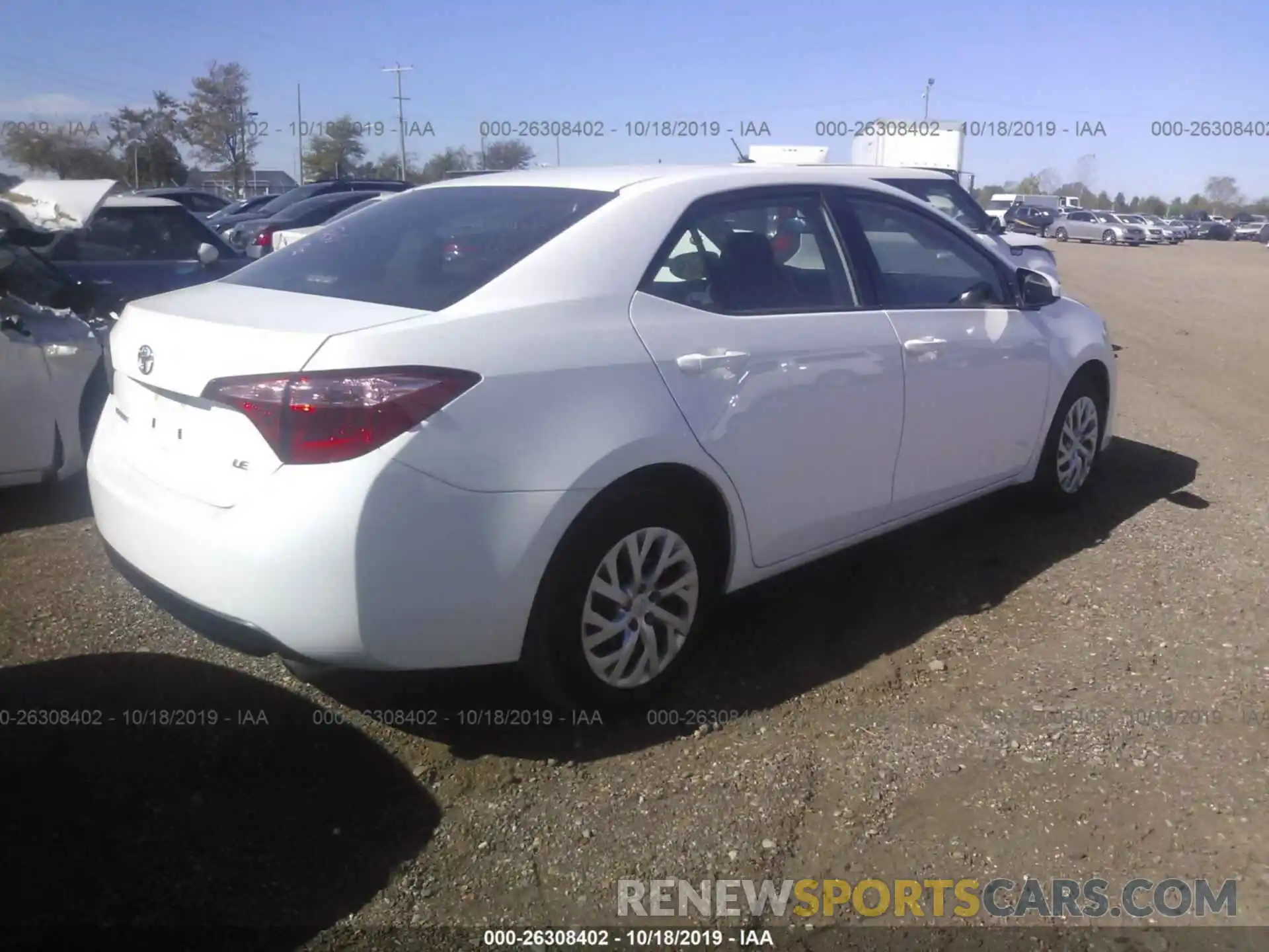 4 Photograph of a damaged car 2T1BURHE9KC213099 TOYOTA COROLLA 2019