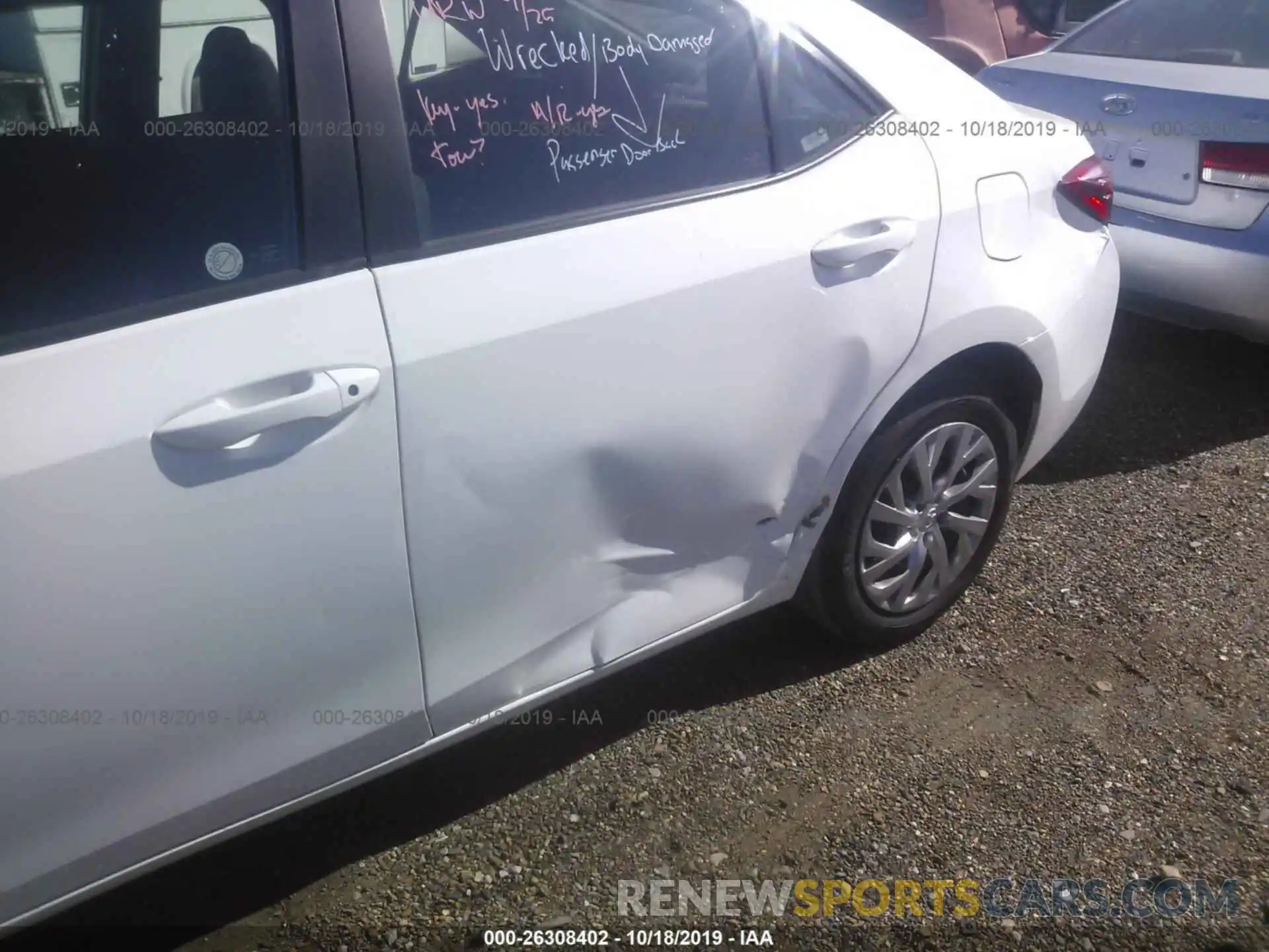 6 Photograph of a damaged car 2T1BURHE9KC213099 TOYOTA COROLLA 2019