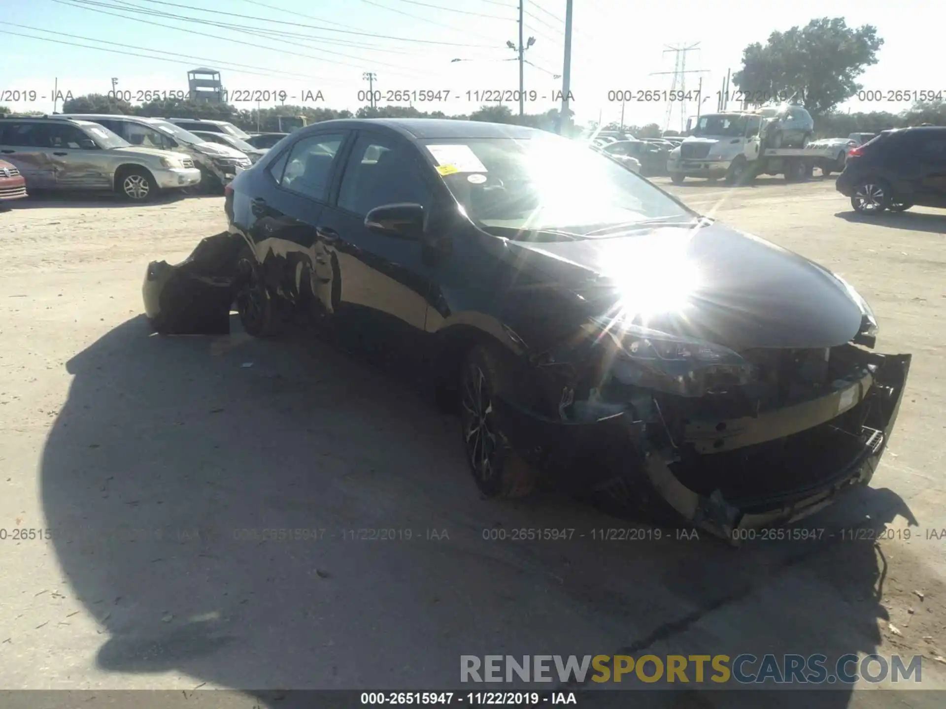 1 Photograph of a damaged car 2T1BURHE9KC213569 TOYOTA COROLLA 2019