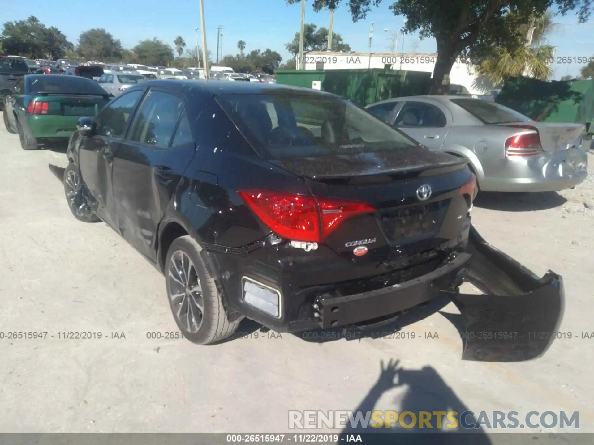 3 Photograph of a damaged car 2T1BURHE9KC213569 TOYOTA COROLLA 2019