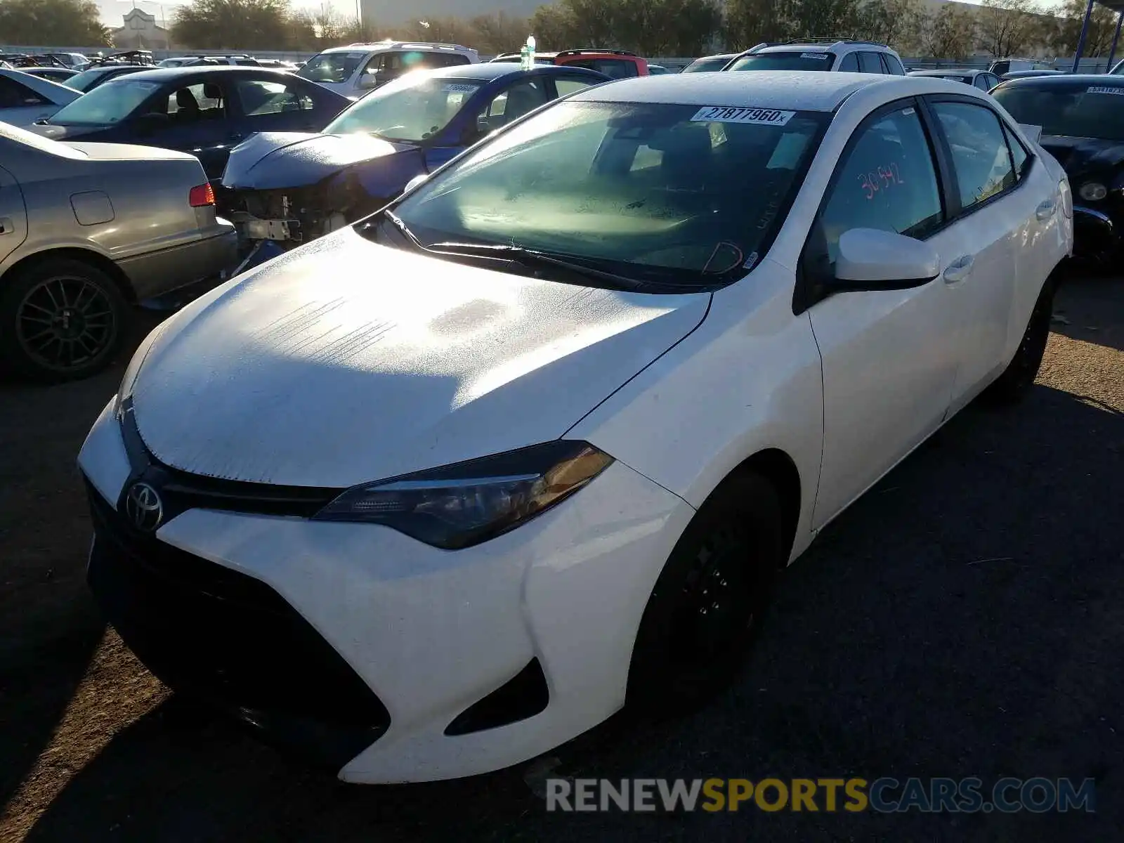 2 Photograph of a damaged car 2T1BURHE9KC213829 TOYOTA COROLLA 2019