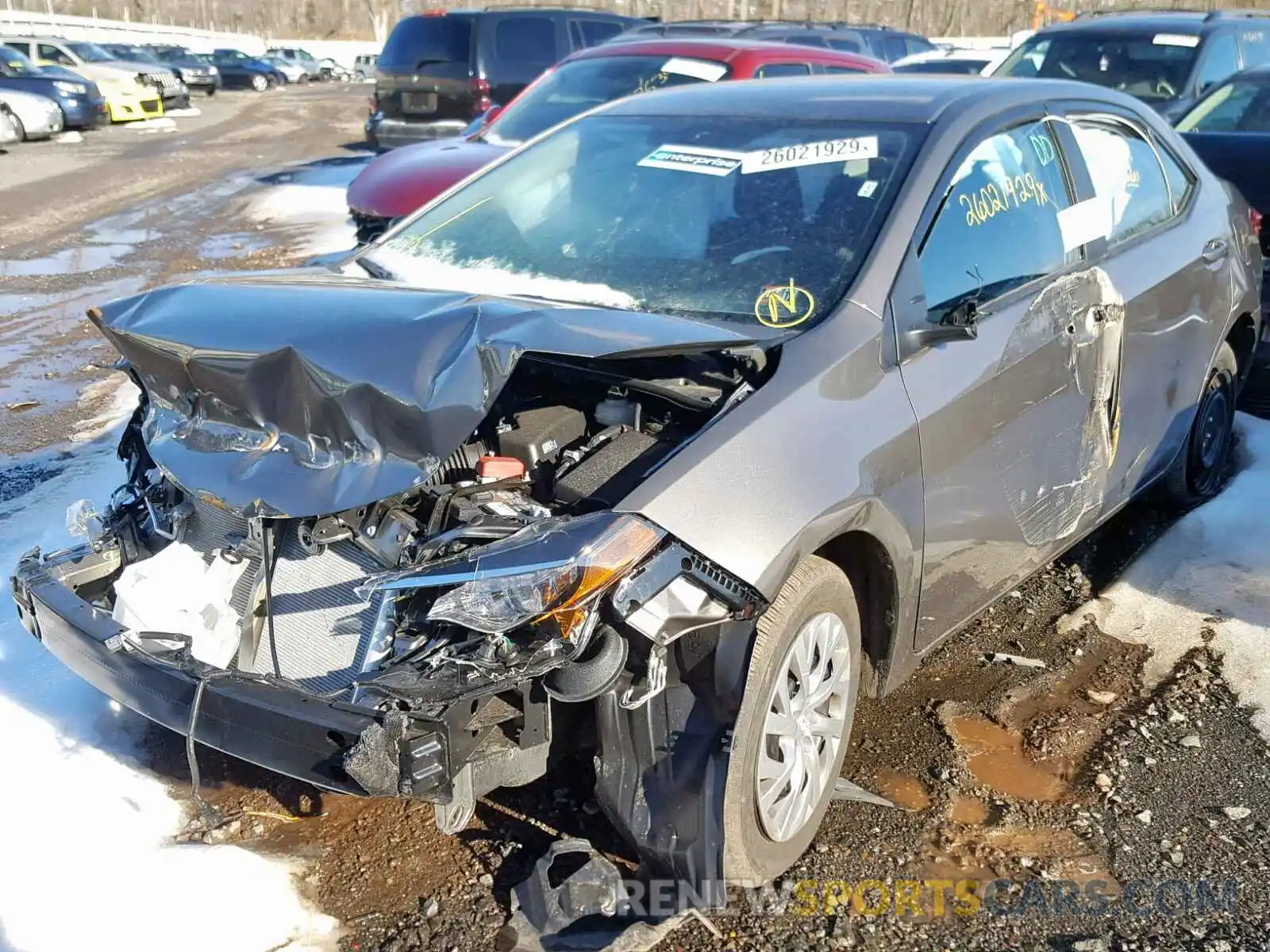 2 Photograph of a damaged car 2T1BURHE9KC213927 TOYOTA COROLLA 2019