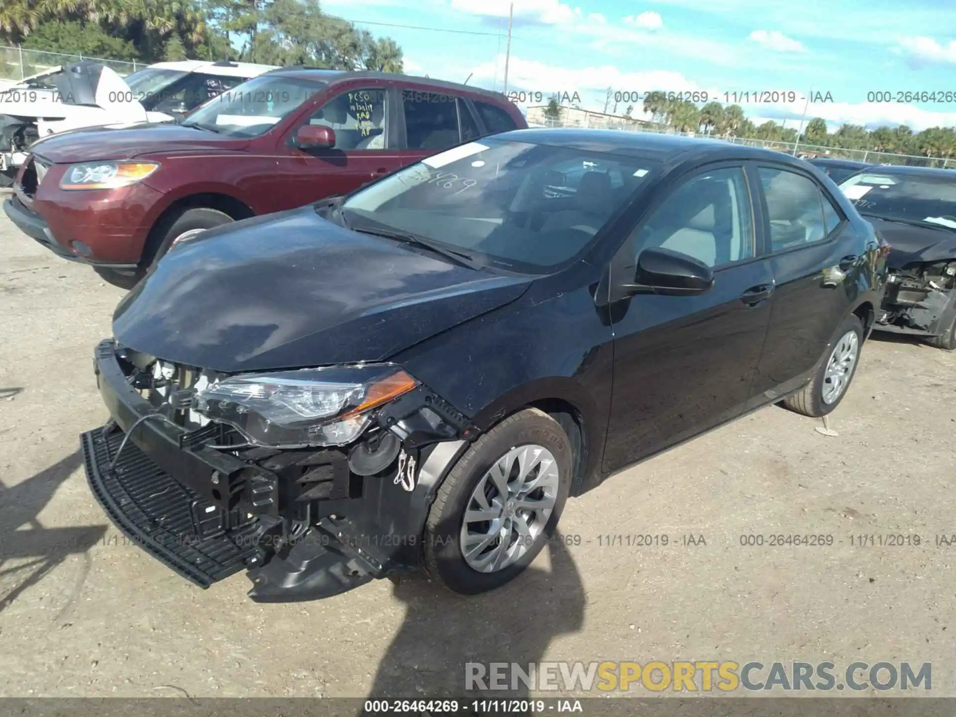 2 Photograph of a damaged car 2T1BURHE9KC214169 TOYOTA COROLLA 2019