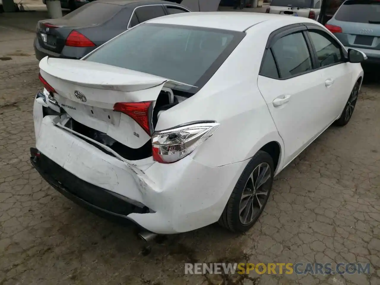 4 Photograph of a damaged car 2T1BURHE9KC214172 TOYOTA COROLLA 2019