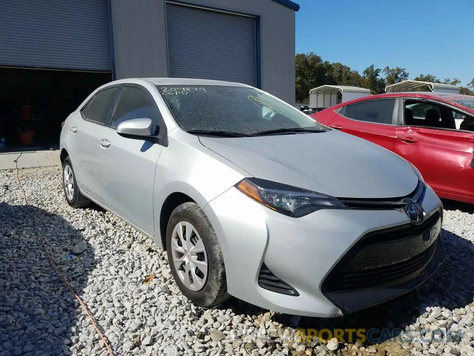 1 Photograph of a damaged car 2T1BURHE9KC214267 TOYOTA COROLLA 2019