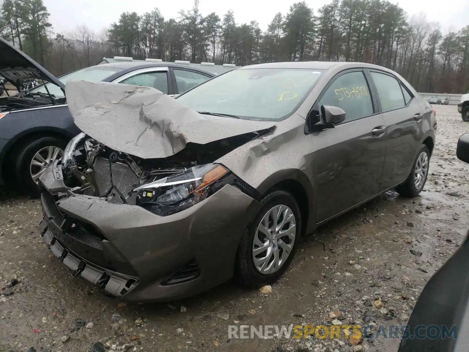 2 Photograph of a damaged car 2T1BURHE9KC214639 TOYOTA COROLLA 2019