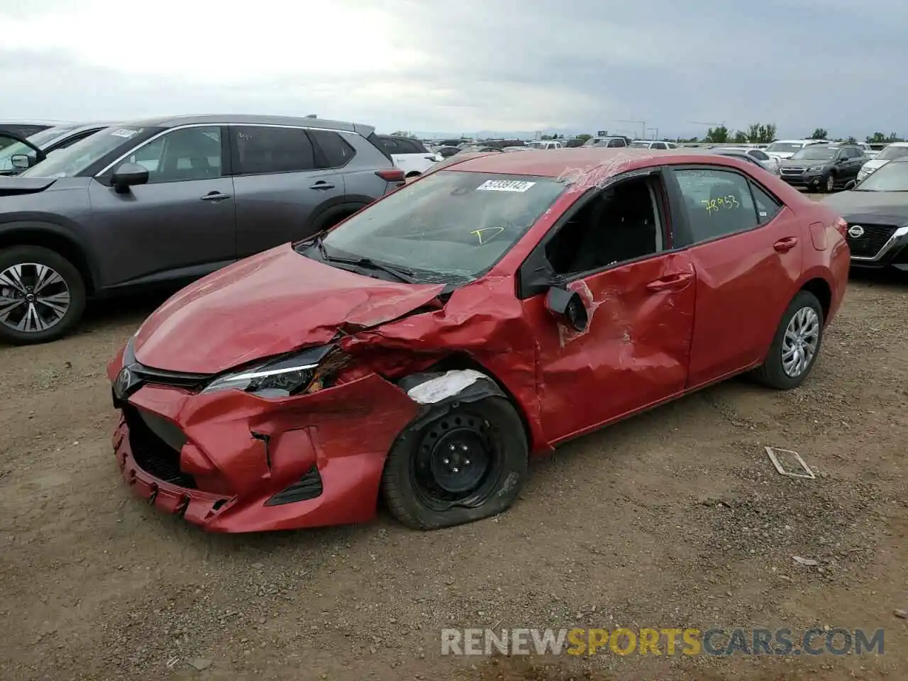 2 Photograph of a damaged car 2T1BURHE9KC215970 TOYOTA COROLLA 2019