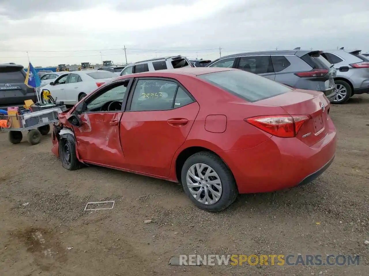 3 Photograph of a damaged car 2T1BURHE9KC215970 TOYOTA COROLLA 2019