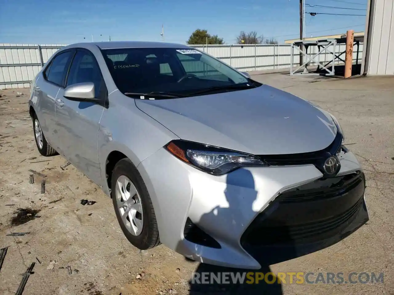 1 Photograph of a damaged car 2T1BURHE9KC216228 TOYOTA COROLLA 2019