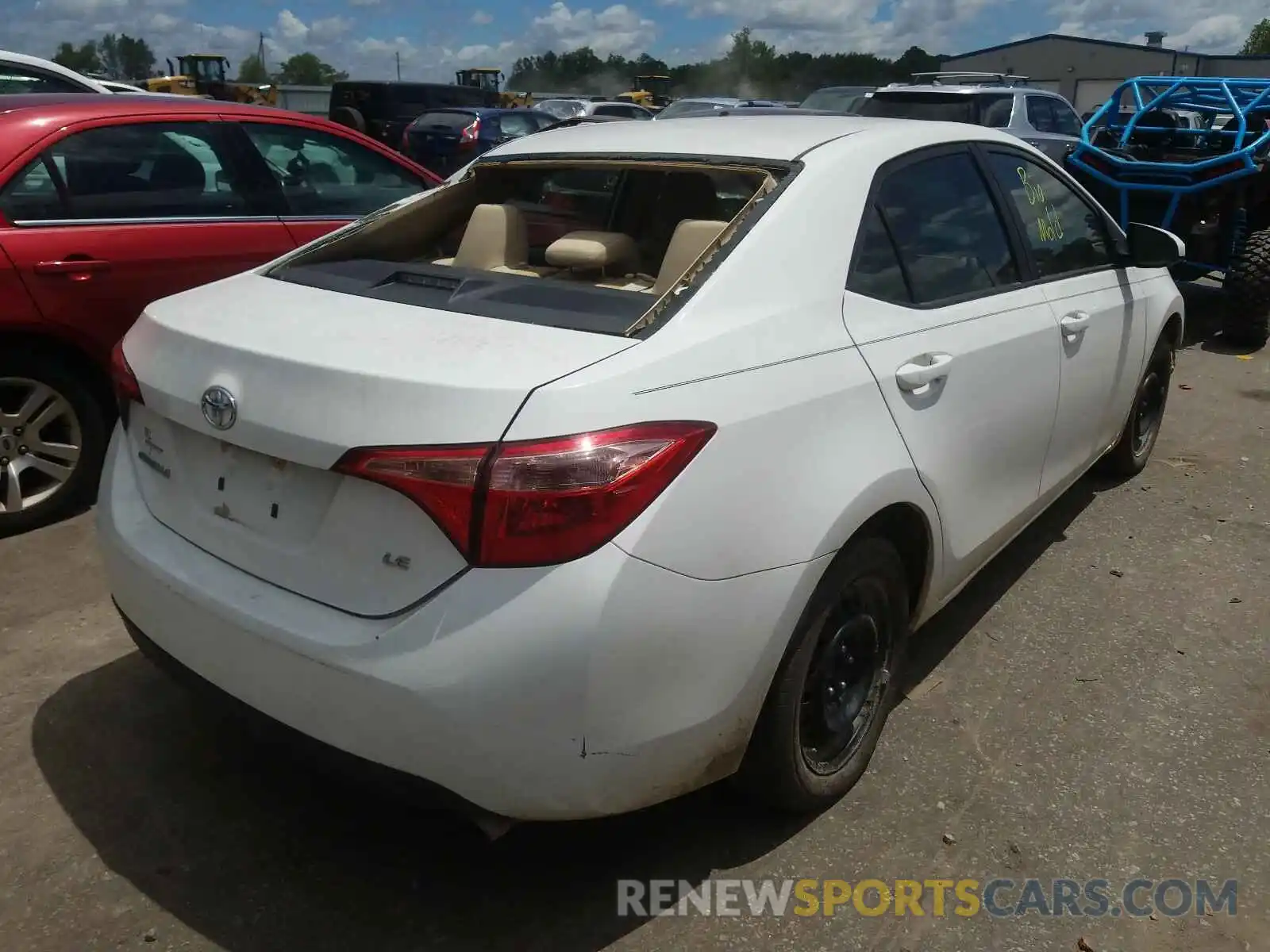 4 Photograph of a damaged car 2T1BURHE9KC216889 TOYOTA COROLLA 2019