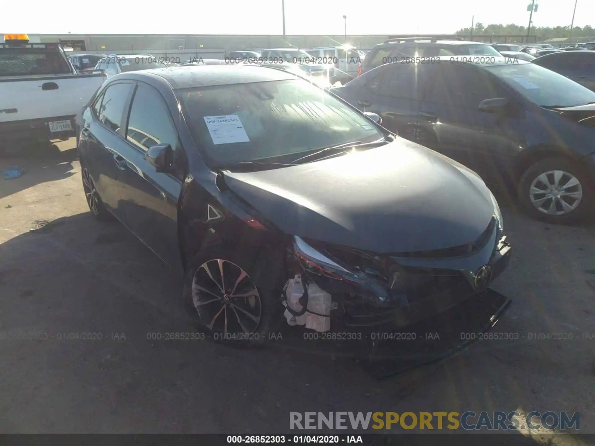 1 Photograph of a damaged car 2T1BURHE9KC217296 TOYOTA COROLLA 2019