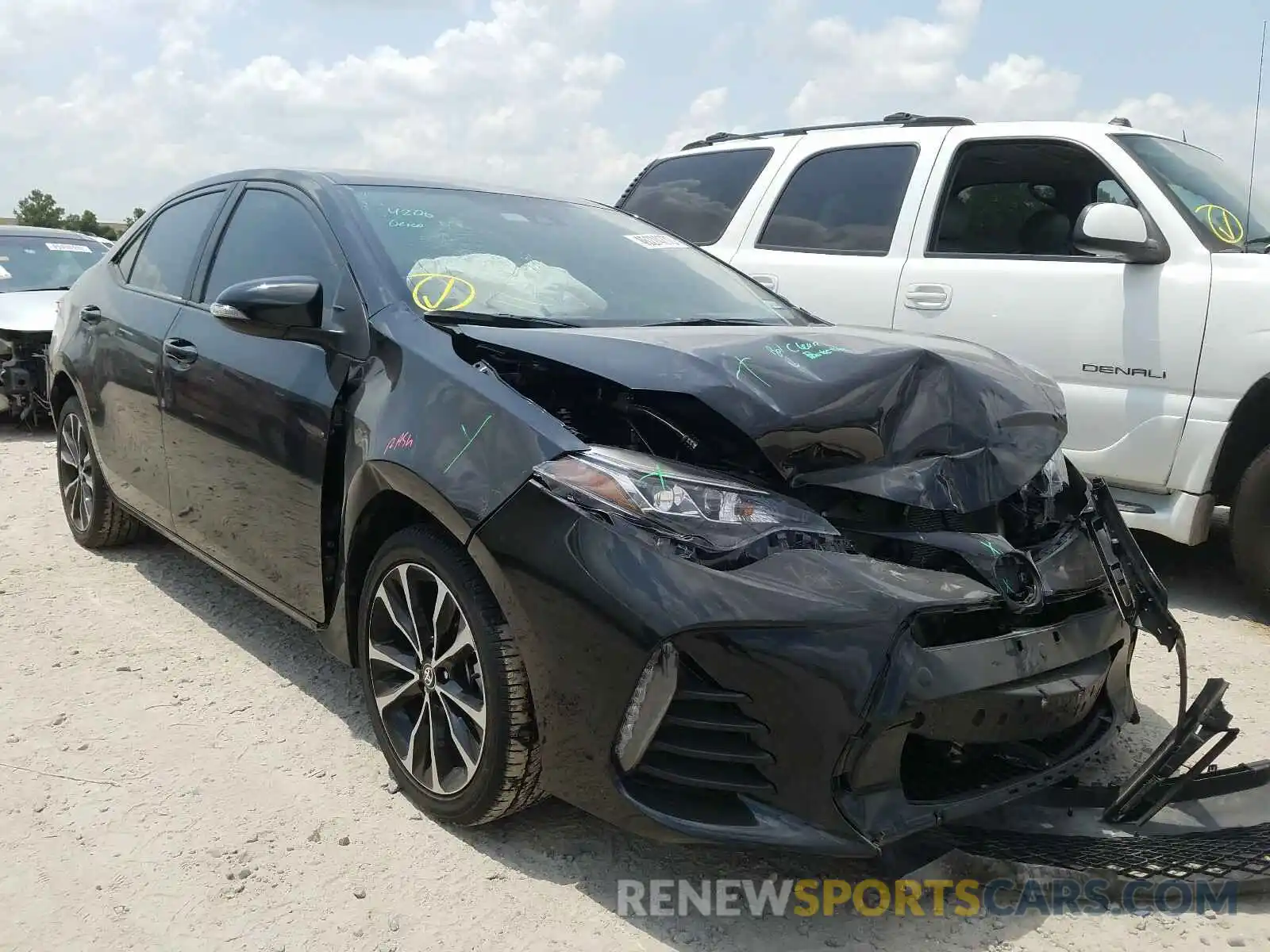 1 Photograph of a damaged car 2T1BURHE9KC217427 TOYOTA COROLLA 2019