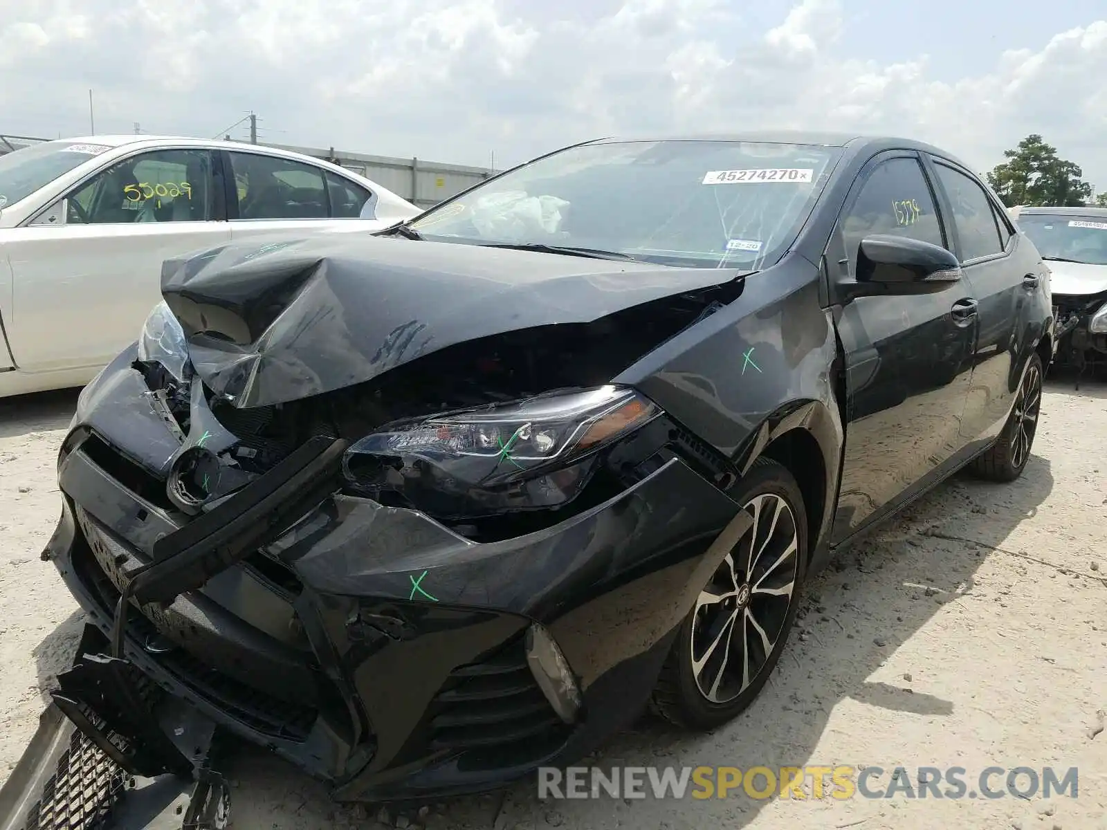 2 Photograph of a damaged car 2T1BURHE9KC217427 TOYOTA COROLLA 2019