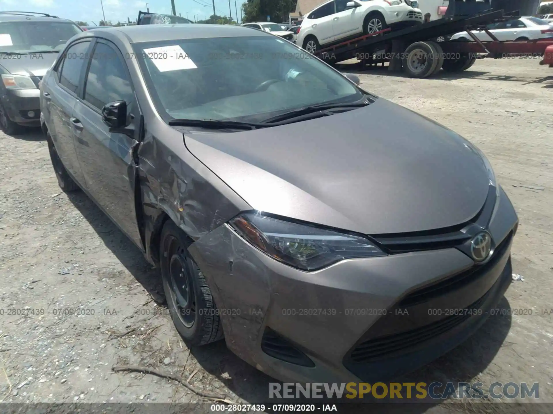 1 Photograph of a damaged car 2T1BURHE9KC217847 TOYOTA COROLLA 2019