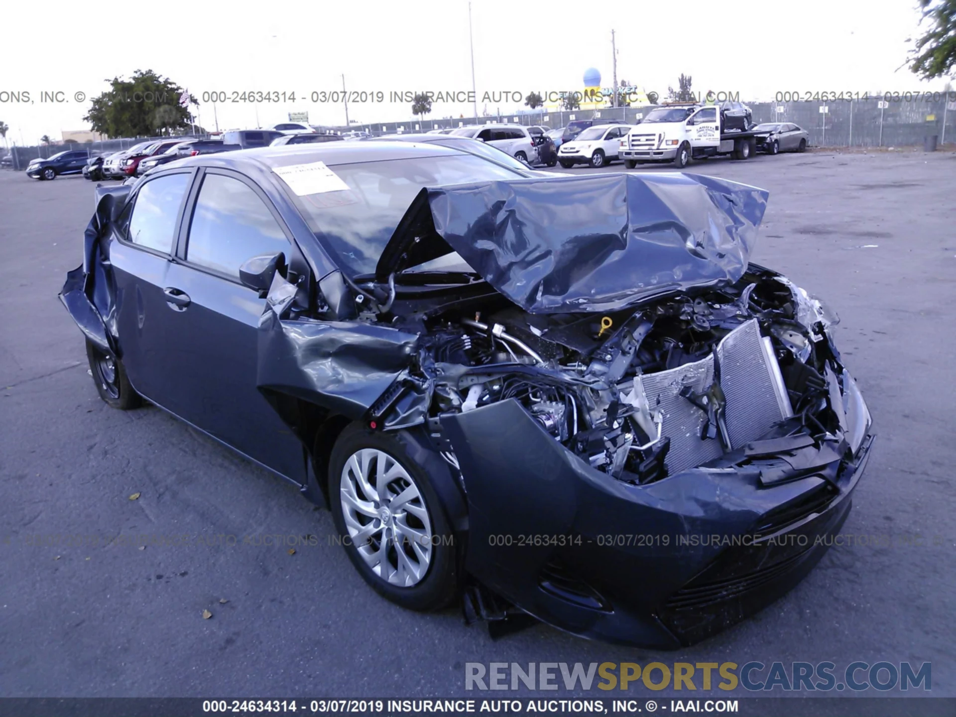 1 Photograph of a damaged car 2T1BURHE9KC217864 TOYOTA COROLLA 2019