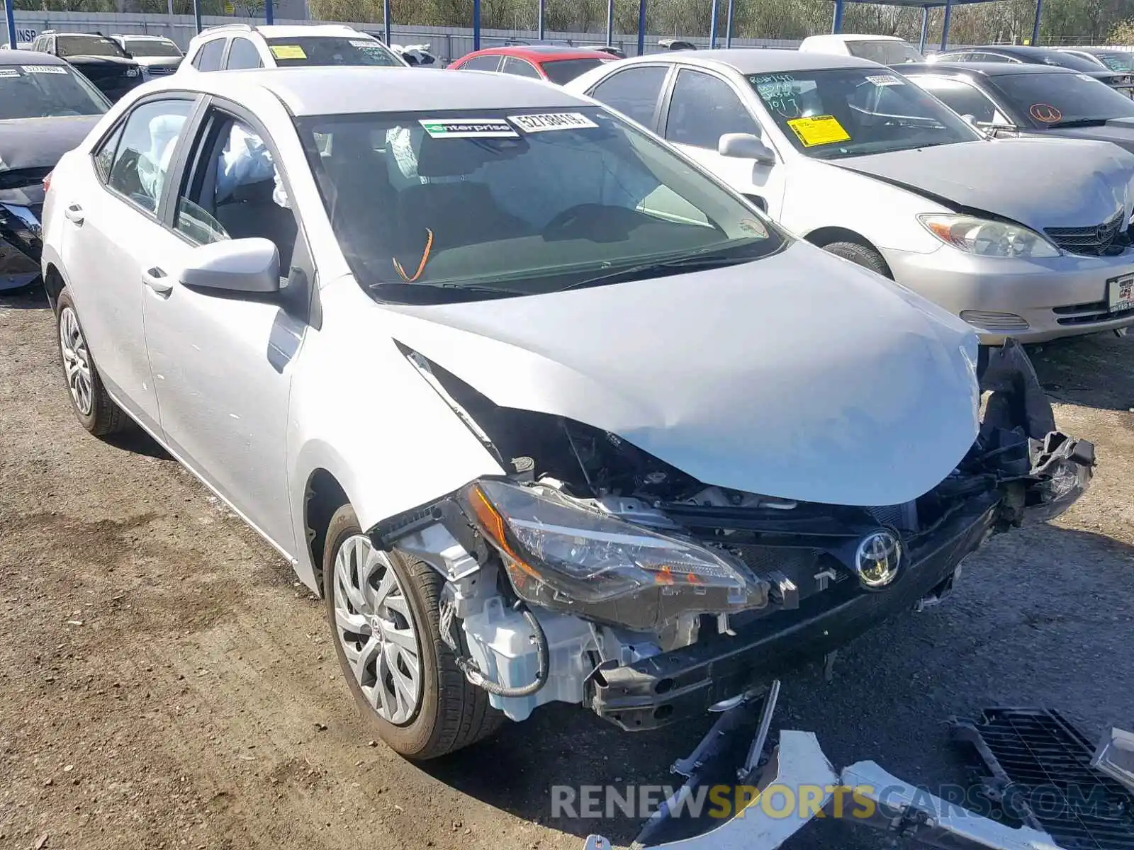 1 Photograph of a damaged car 2T1BURHE9KC218156 TOYOTA COROLLA 2019