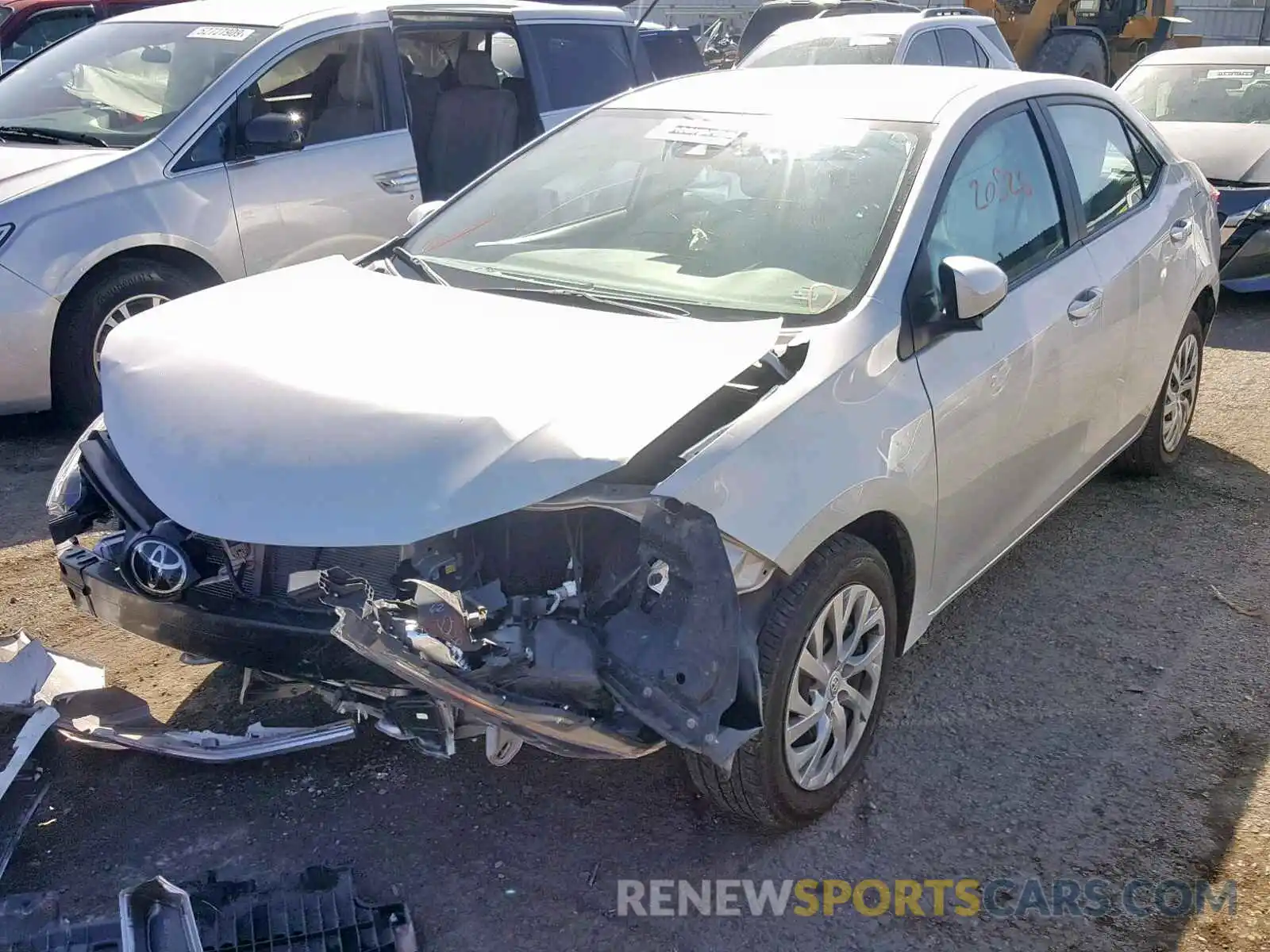 2 Photograph of a damaged car 2T1BURHE9KC218156 TOYOTA COROLLA 2019