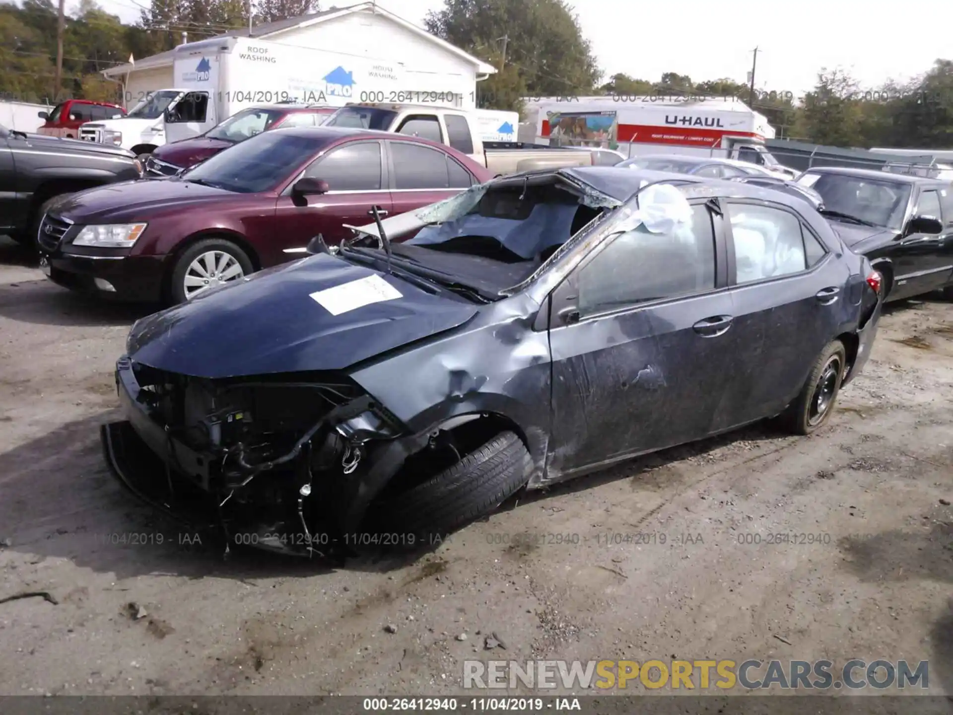 2 Photograph of a damaged car 2T1BURHE9KC218657 TOYOTA COROLLA 2019