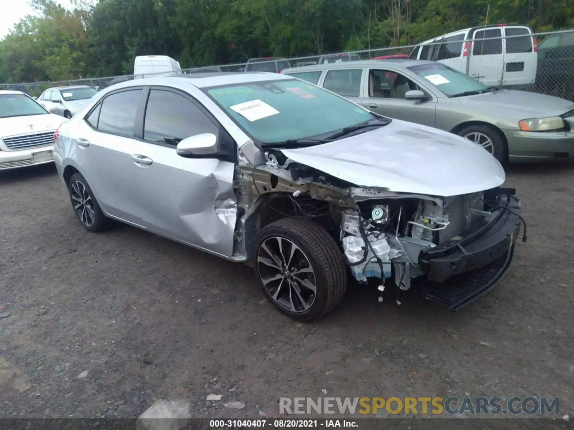 1 Photograph of a damaged car 2T1BURHE9KC218898 TOYOTA COROLLA 2019