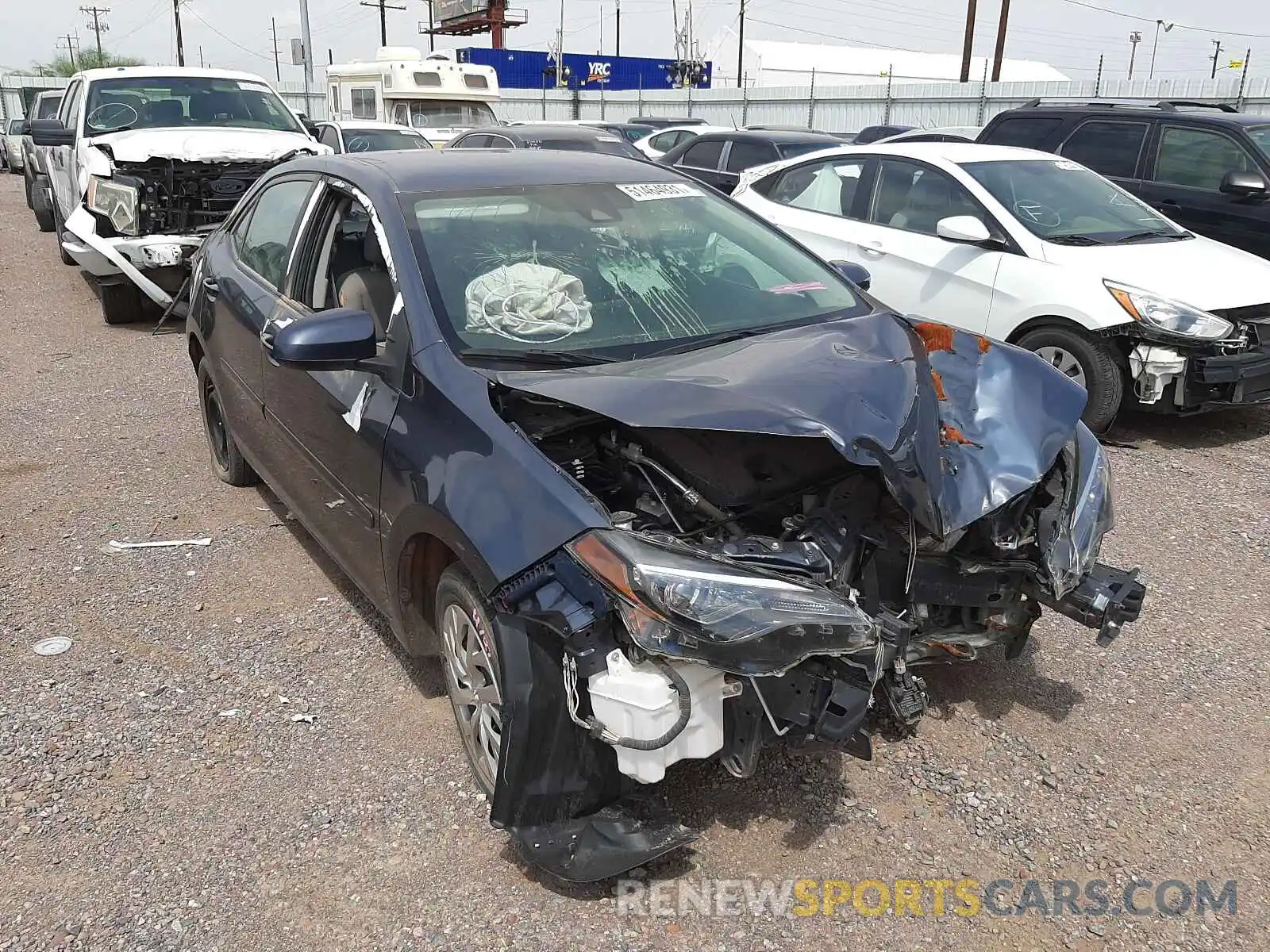 1 Photograph of a damaged car 2T1BURHE9KC219503 TOYOTA COROLLA 2019